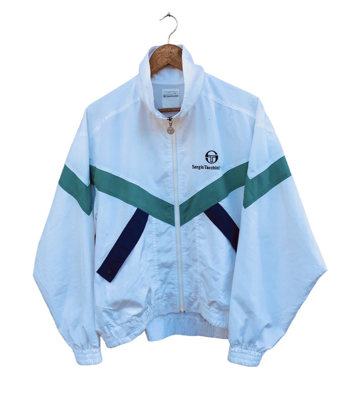 Sergio Tacchini VINTAGE SERGIO TACCHINI WINDBREAKER JACKET Size US L / EU 52-54 / 3 - 1 Thumbnail