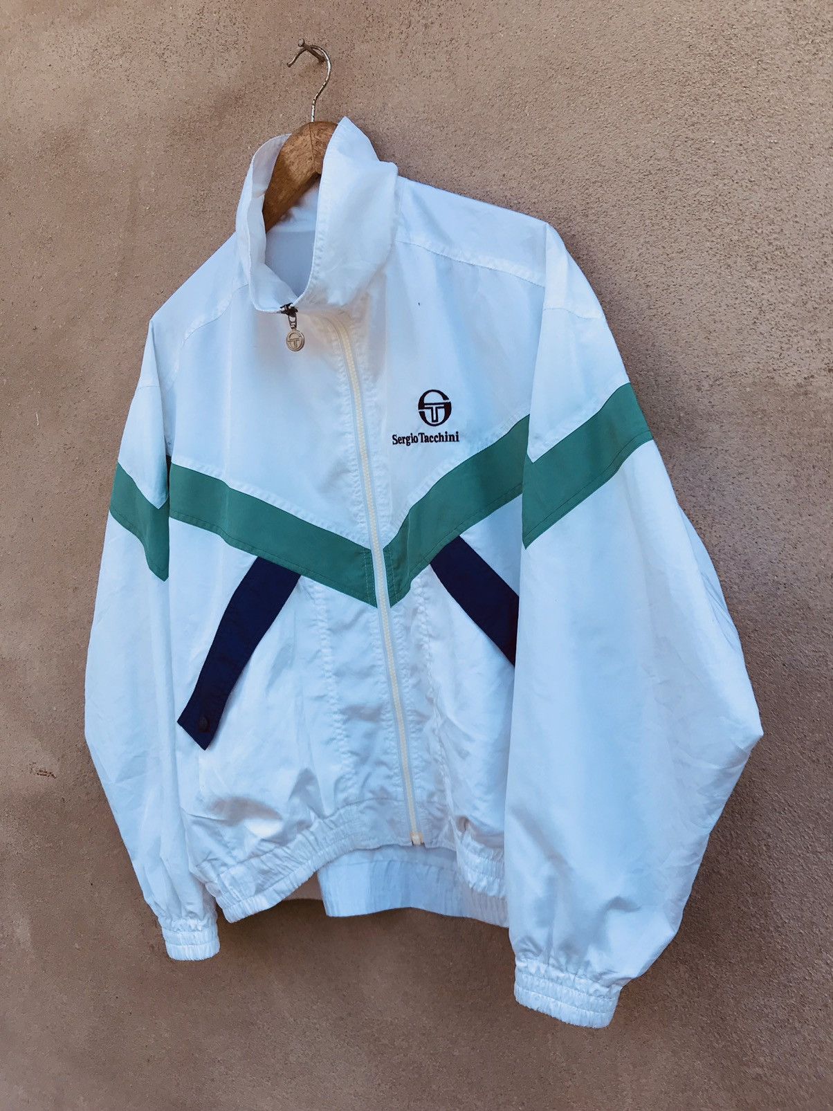 Sergio Tacchini VINTAGE SERGIO TACCHINI WINDBREAKER JACKET Size US L / EU 52-54 / 3 - 4 Thumbnail