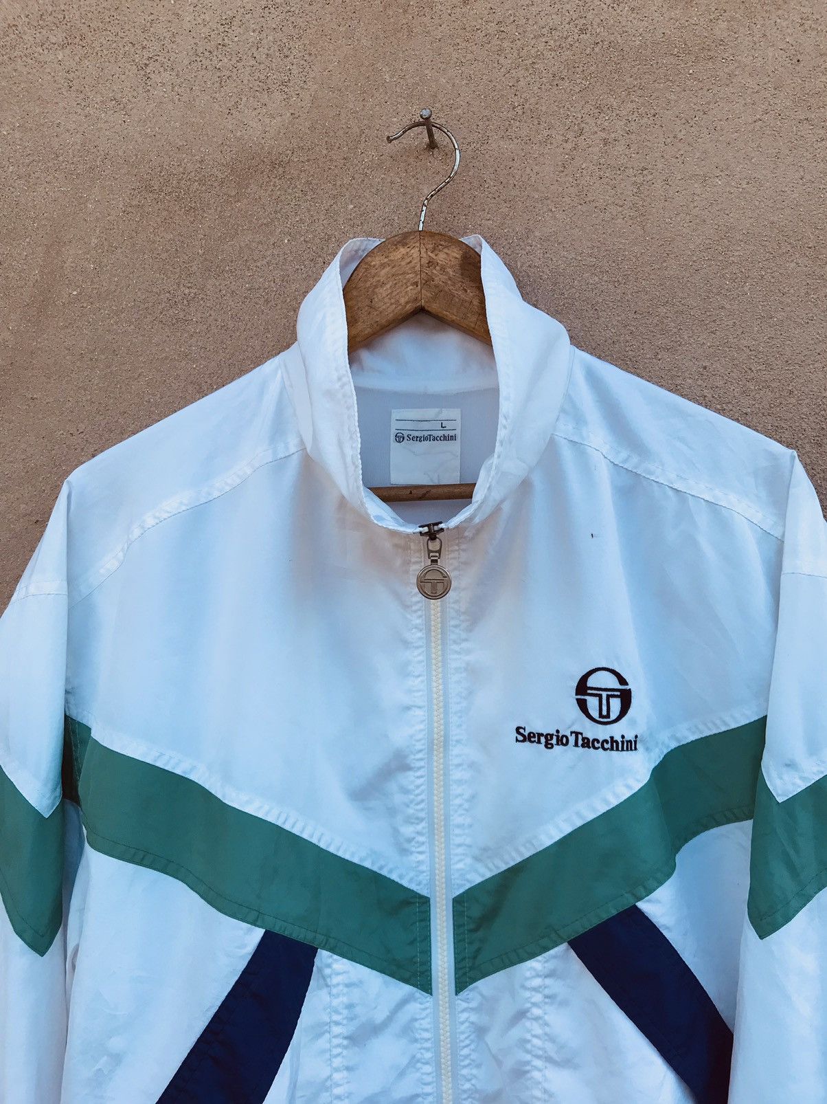 Sergio Tacchini VINTAGE SERGIO TACCHINI WINDBREAKER JACKET Size US L / EU 52-54 / 3 - 5 Thumbnail