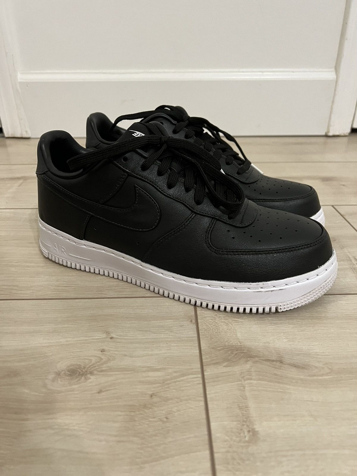 image of Nikelab Air Force 1 Low - Black Shoes, Men's (Size 10)