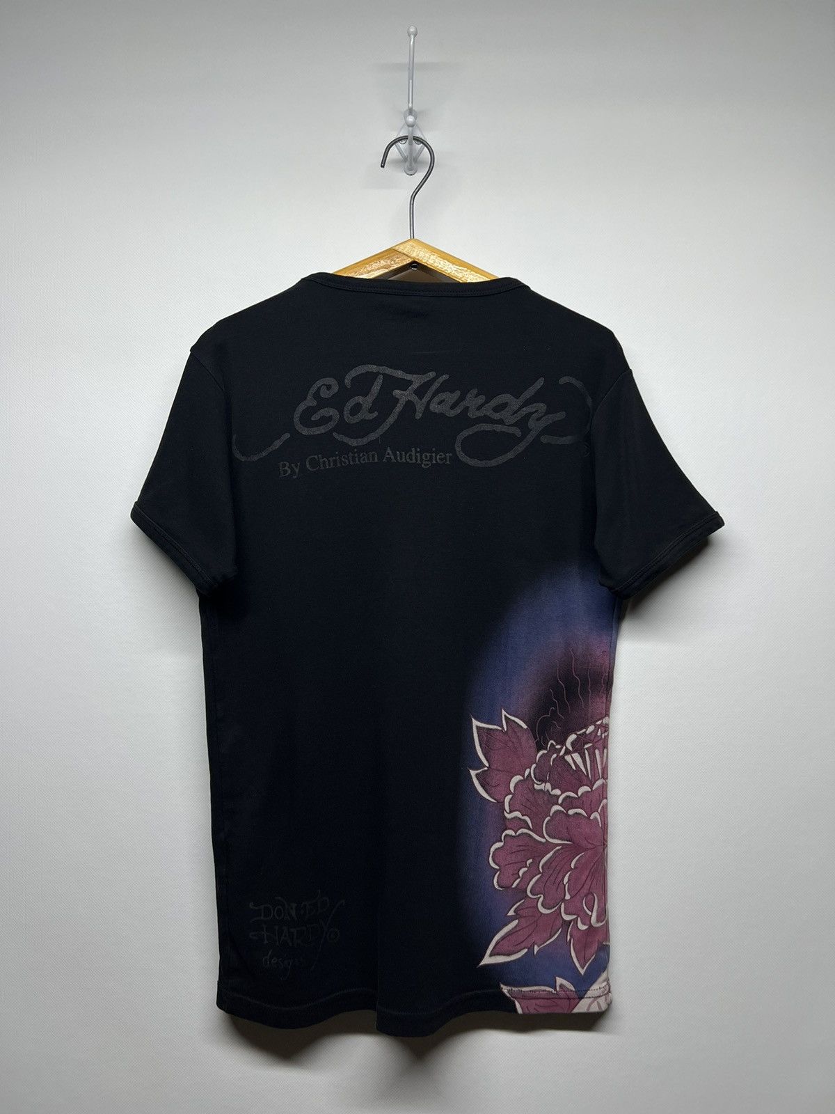 Ed Hardy × Vintage Vintage Y2k Rare Ed Hardy Skull ☠️ Big Logo T-Shirt 90’s Size S / US 4 / IT 40 - 5 Thumbnail