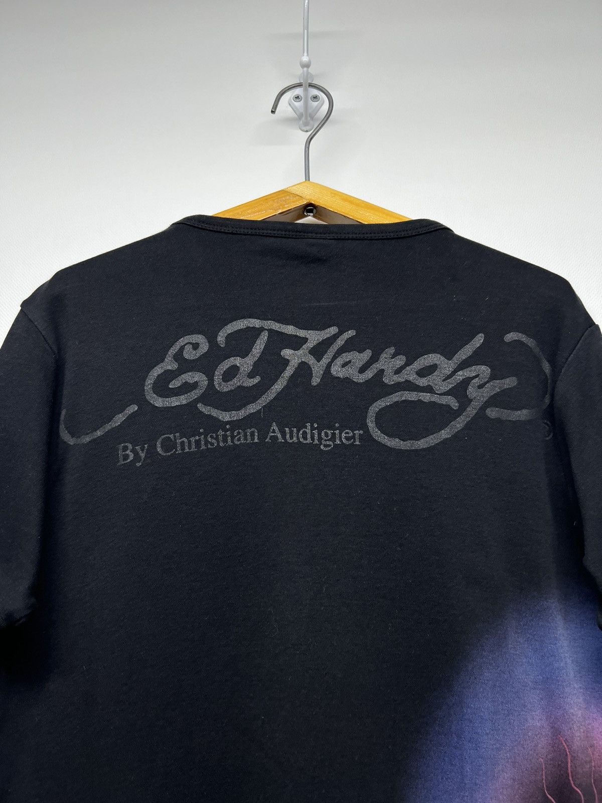 Ed Hardy × Vintage Vintage Y2k Rare Ed Hardy Skull ☠️ Big Logo T-Shirt 90’s Size S / US 4 / IT 40 - 6 Thumbnail