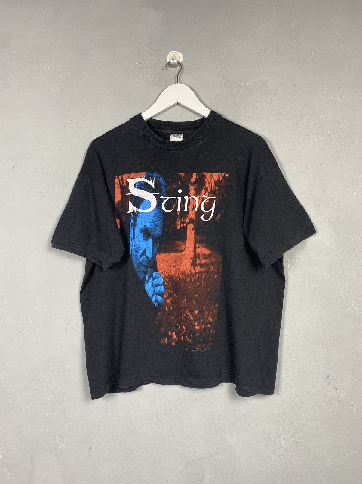 Band Tees 1996 Vintage Sting Mercury Fall Tour Faded T Shirt Large Size US L / EU 52-54 / 3 - 1 Thumbnail