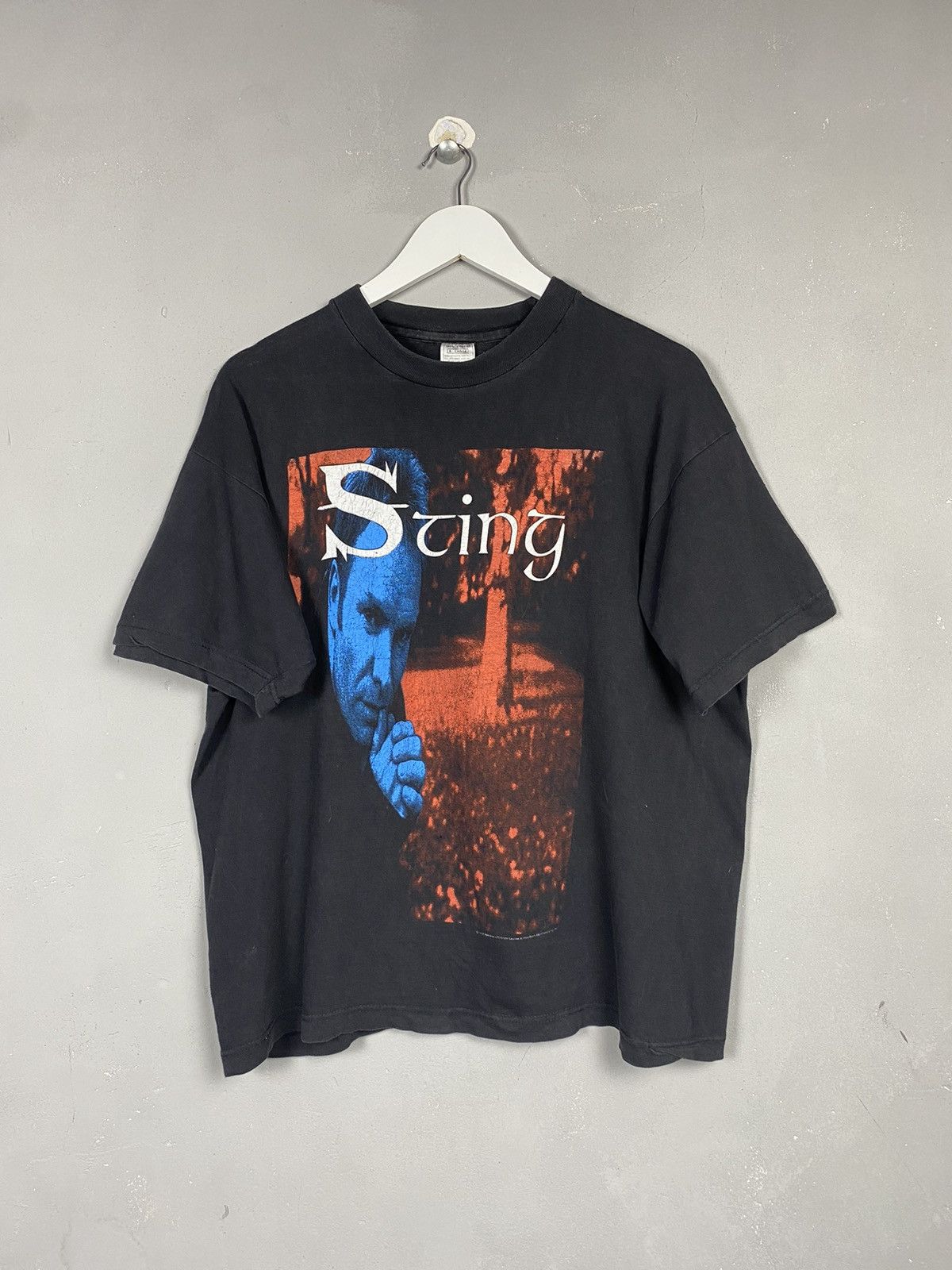 Band Tees 1996 Vintage Sting Mercury Fall Tour Faded T Shirt Large Size US L / EU 52-54 / 3 - 2 Thumbnail