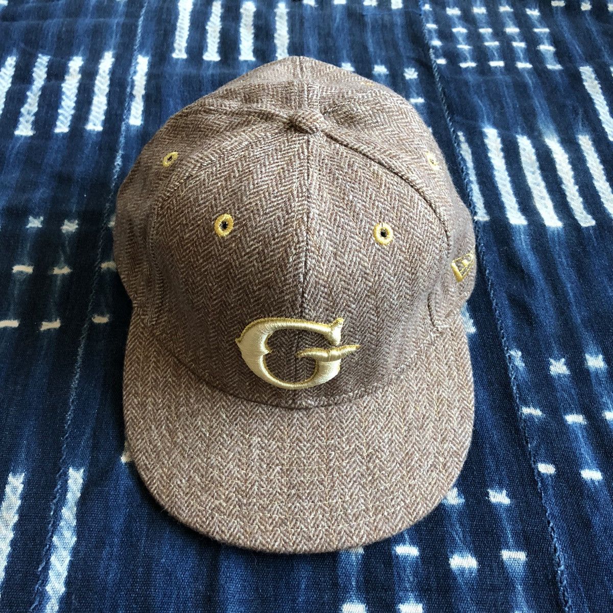 New Era Goods X New Era Logo Herringbone Cap 7 5/8 Size ONE SIZE - 1 Thumbnail