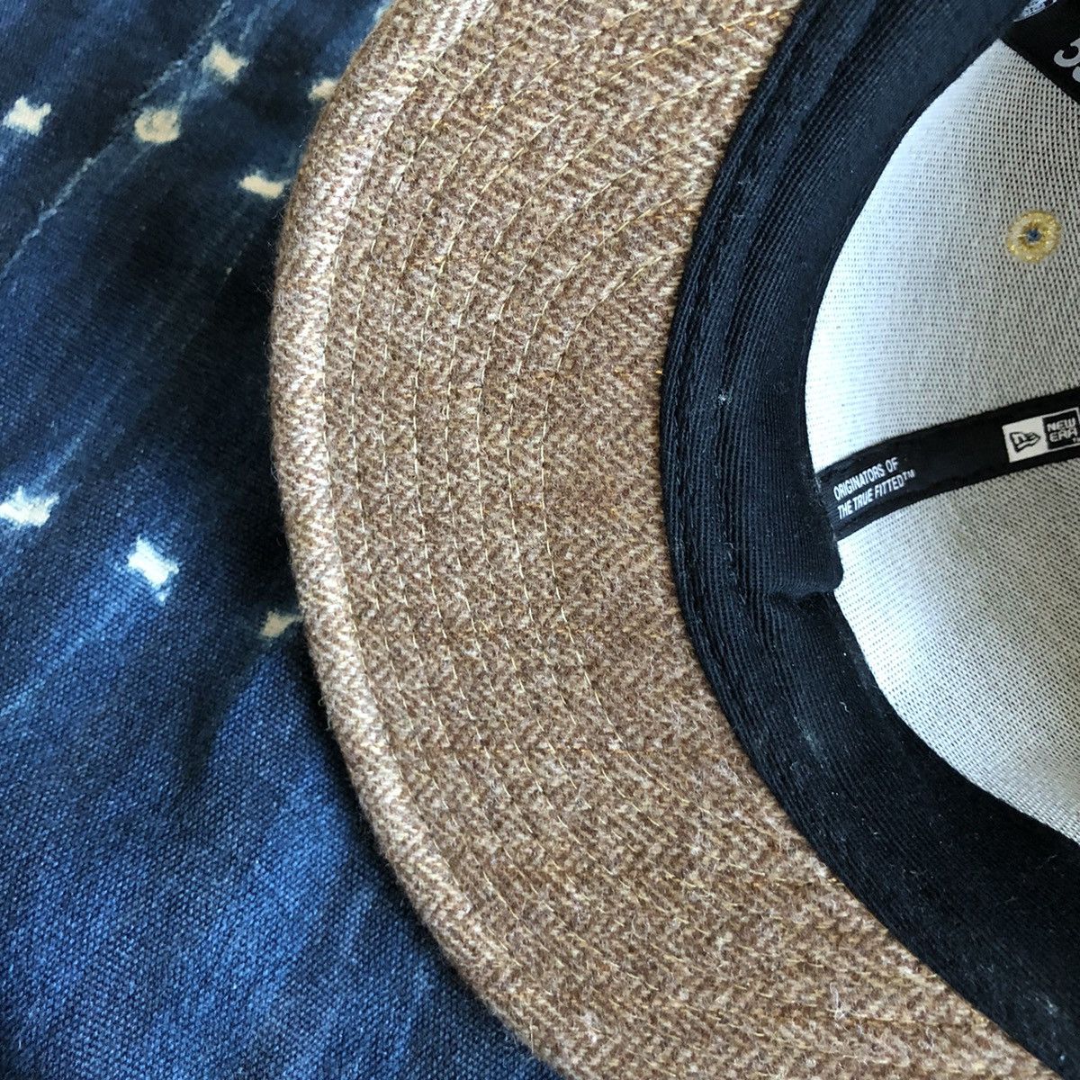 New Era Goods X New Era Logo Herringbone Cap 7 5/8 Size ONE SIZE - 5 Thumbnail
