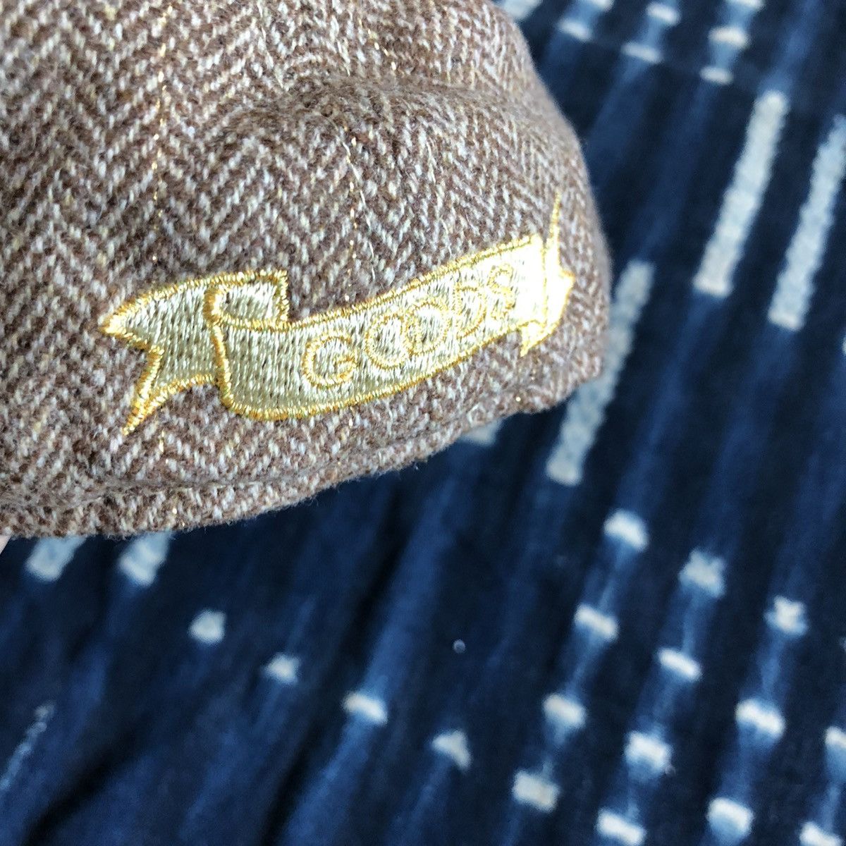 New Era Goods X New Era Logo Herringbone Cap 7 5/8 Size ONE SIZE - 4 Thumbnail