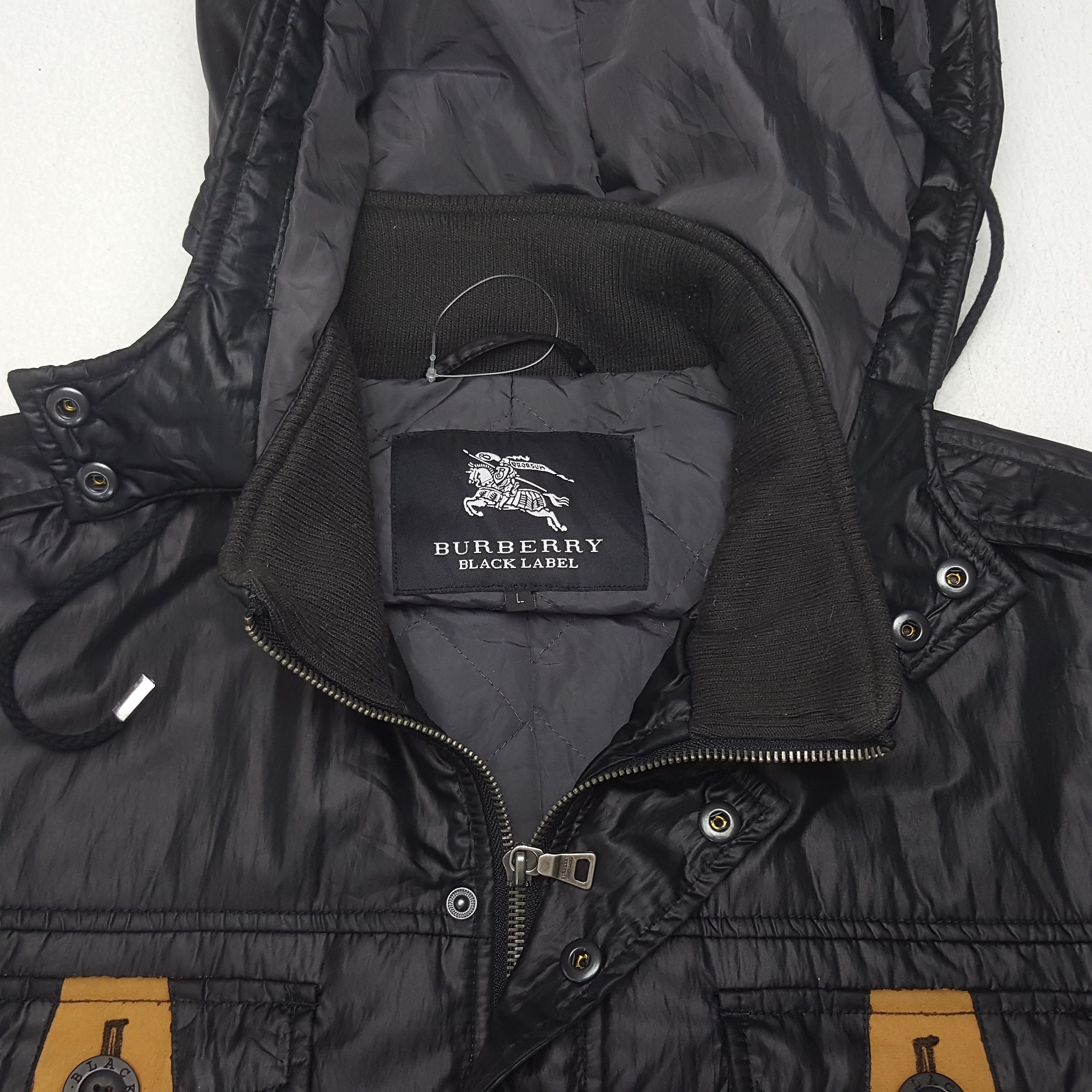 Burberry Vintage Burberry Black Label Pocket Design Hoodies Jacket Size US L / EU 52-54 / 3 - 4 Thumbnail