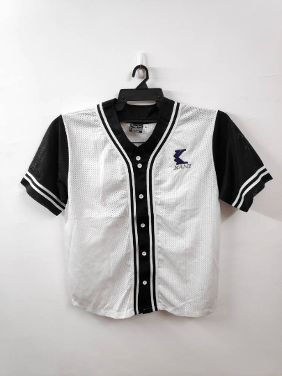 Karl Kani Vintage 90s Karl Kani Jersey Shirt Size US L / EU 52-54 / 3 - 2 Thumbnail