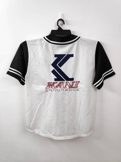 Karl Kani Vintage 90s Karl Kani Jersey Shirt Size US L / EU 52-54 / 3 - 1 Thumbnail