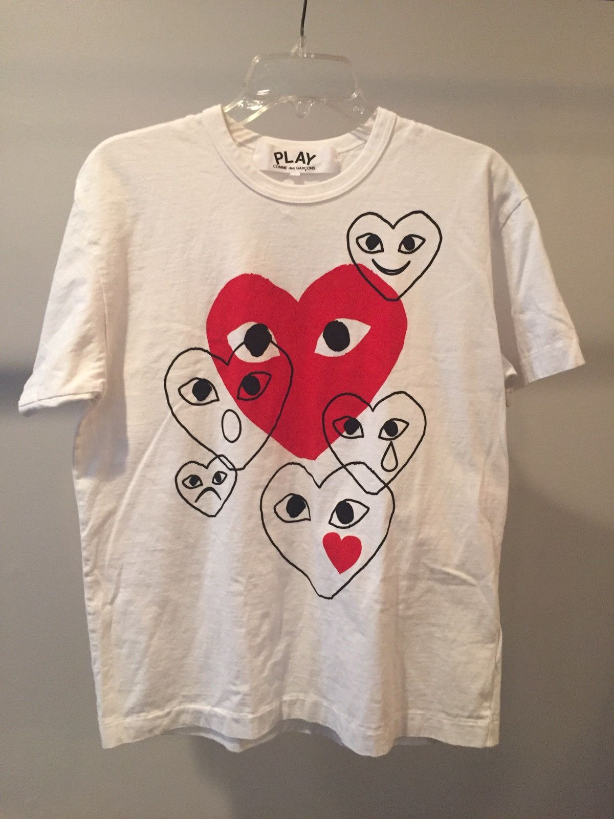 Comme des Garcons Heart Emoji Tee Size US XL / EU 56 / 4 - 1 Preview