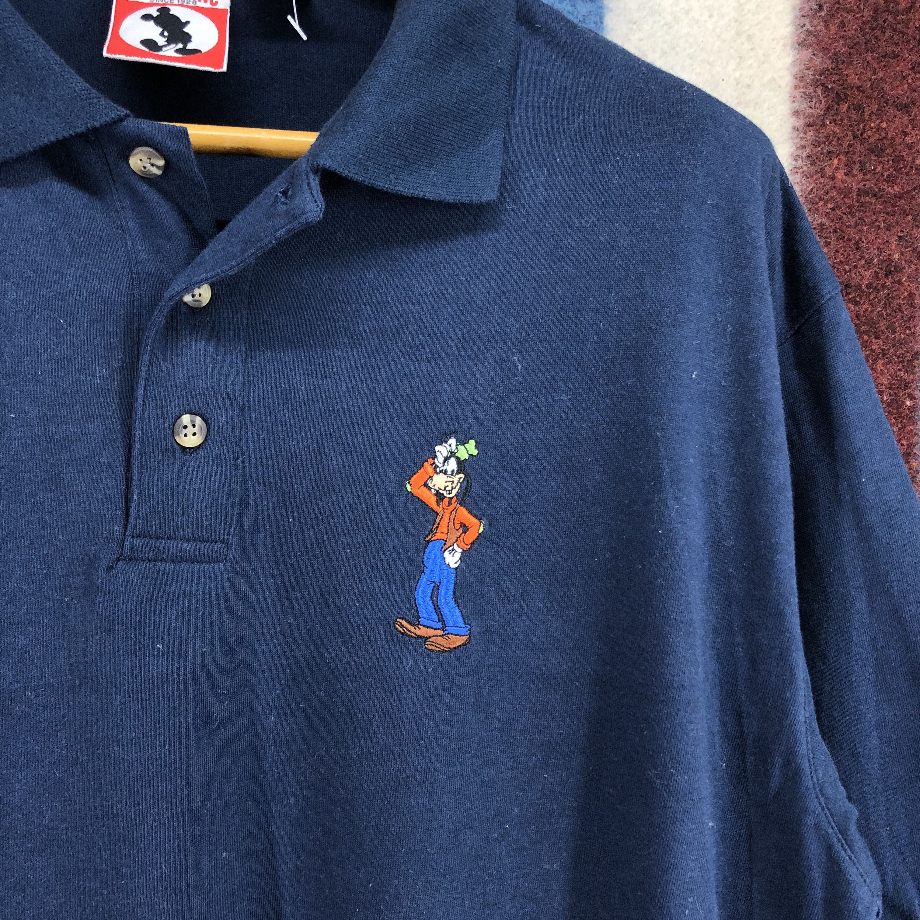 Disney 90s Vintage GOOFY by WALT DISNEY Polo T Shirt #051-01 Size US XL / EU 56 / 4 - 2 Thumbnail