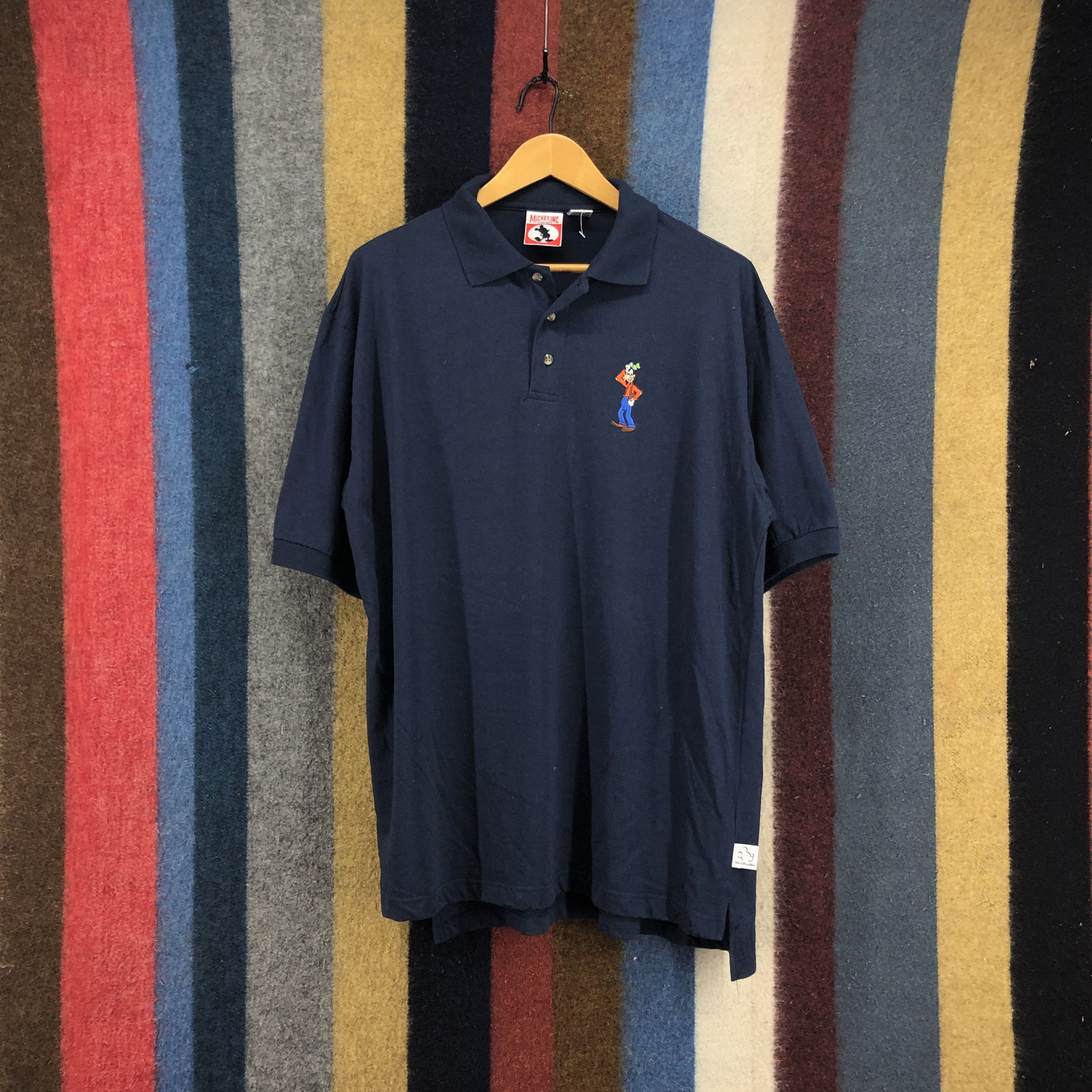Disney 90s Vintage GOOFY by WALT DISNEY Polo T Shirt #051-01 Size US XL / EU 56 / 4 - 1 Thumbnail