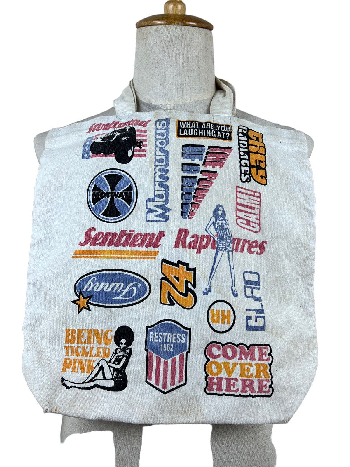 Hysteric Glamour Japanese Brand Inspired by Hysteric Glamour Canvas Totebag Size ONE SIZE - 1 Thumbnail
