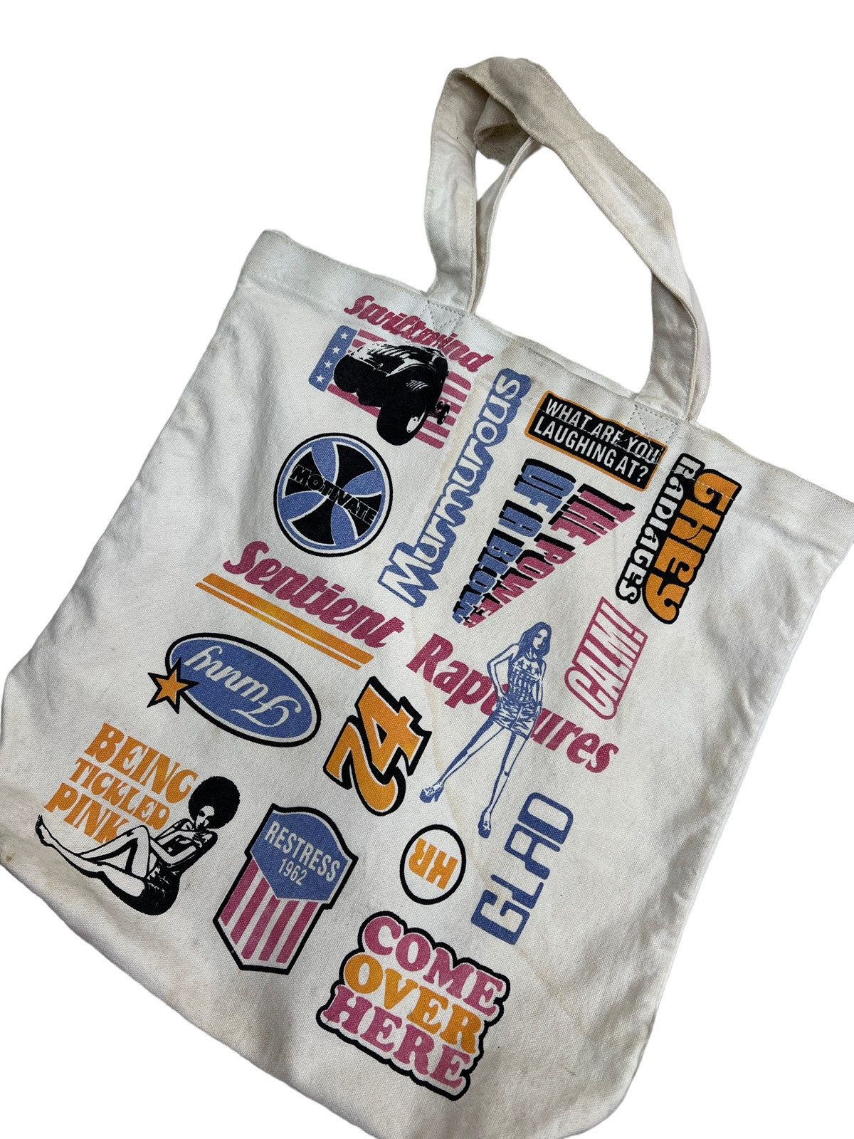 Hysteric Glamour Japanese Brand Inspired by Hysteric Glamour Canvas Totebag Size ONE SIZE - 2 Thumbnail