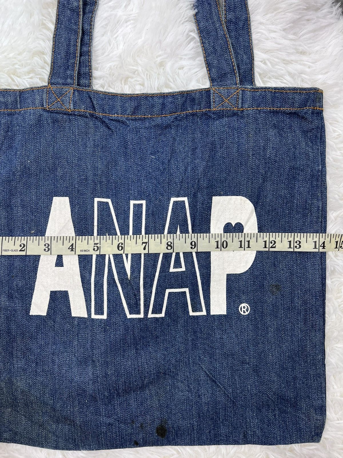 Vintage Japanese Brand Anap Denim Tote Bag