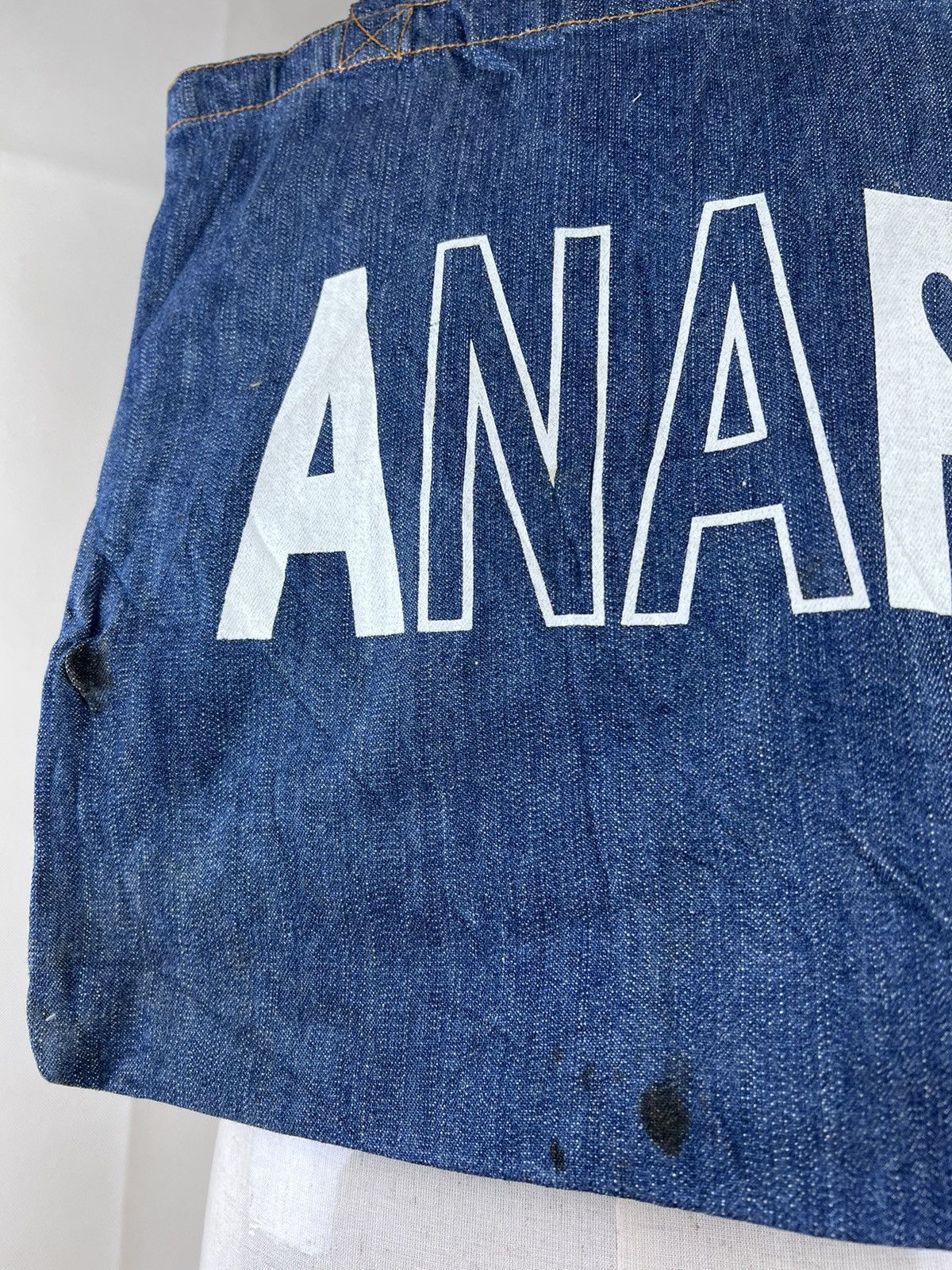 Vintage Japanese Brand Anap Denim Tote Bag