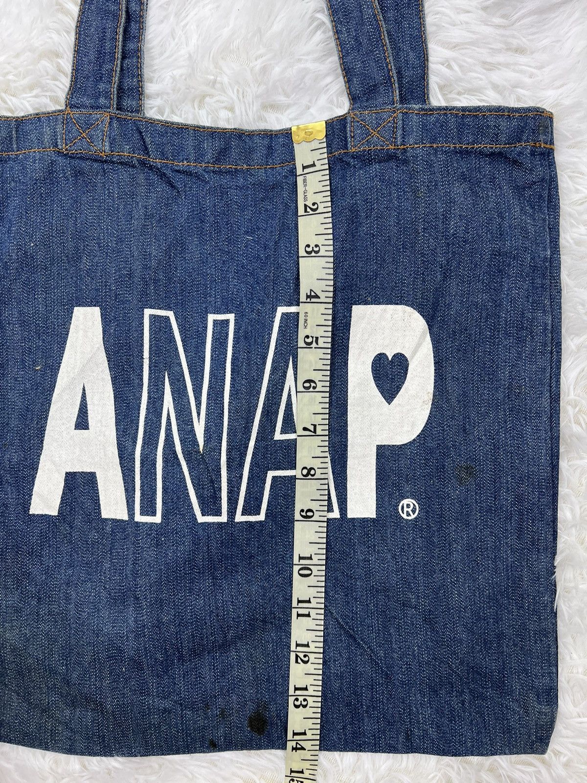 Vintage Japanese Brand Anap Denim Tote Bag