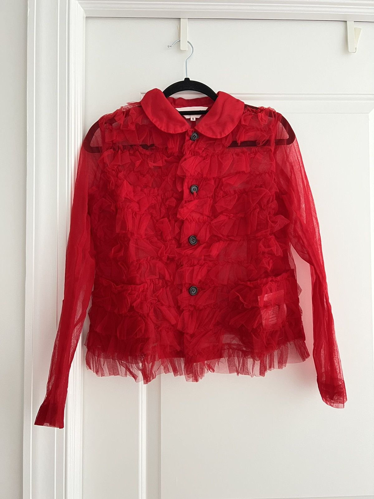 COMME des GARÇONS girl frill blouse Comme des Garçons Comme des Garçons Long Abstract Ruffle