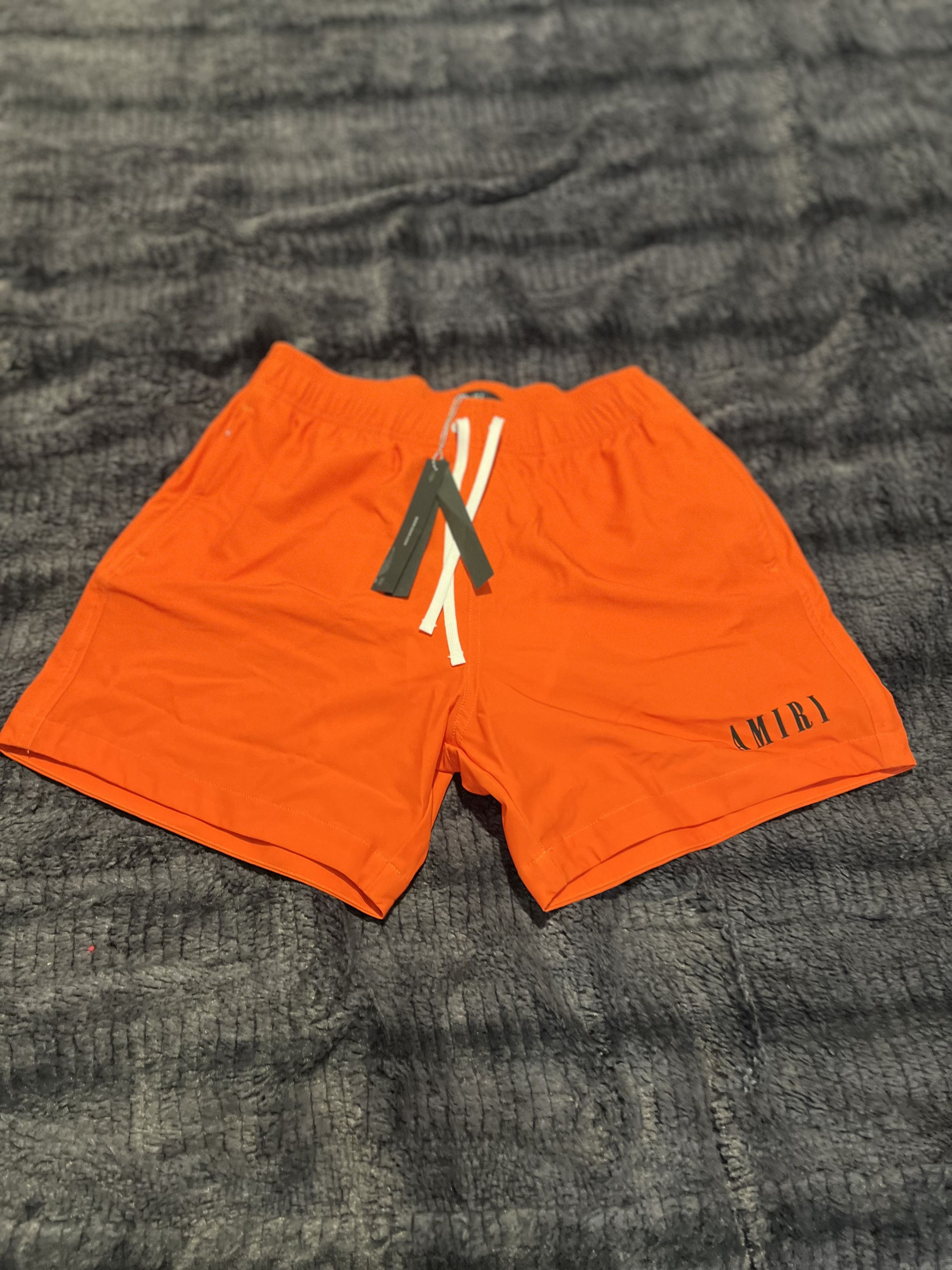 image of Amiri Orange Swim Shorts, Men's (Size 30)