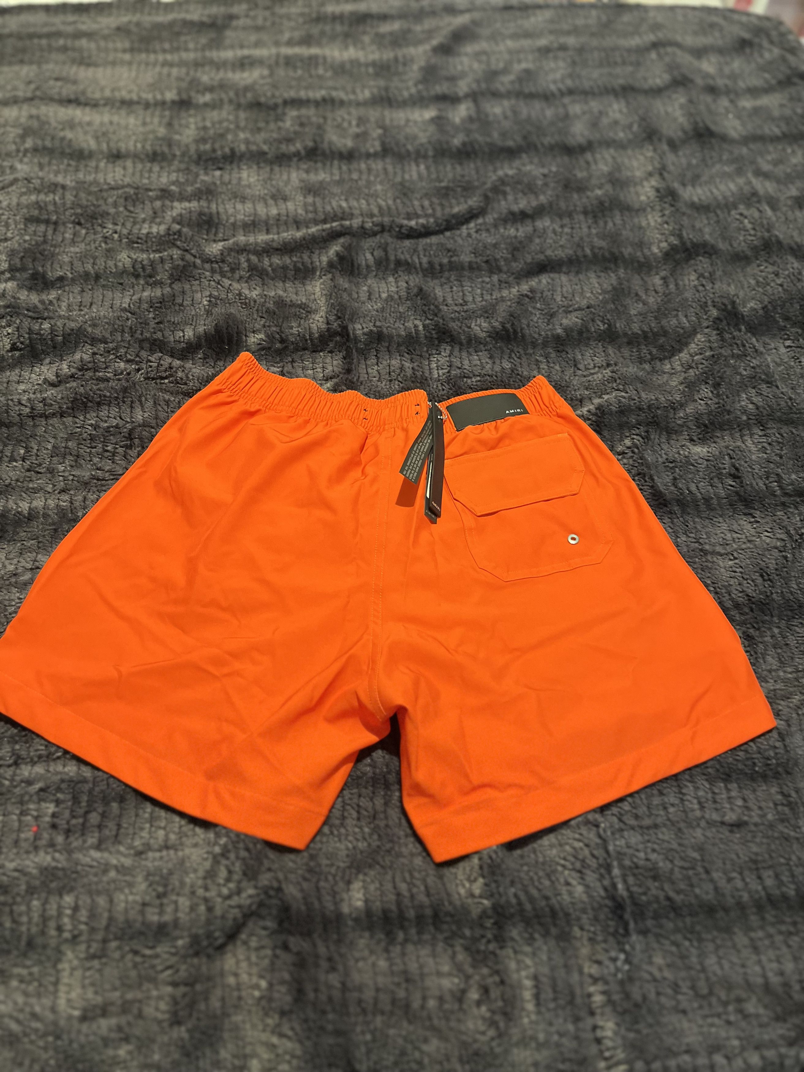 Amiri Amiri Orange Swim Shorts Size US 30 / EU 46 - 2 Thumbnail