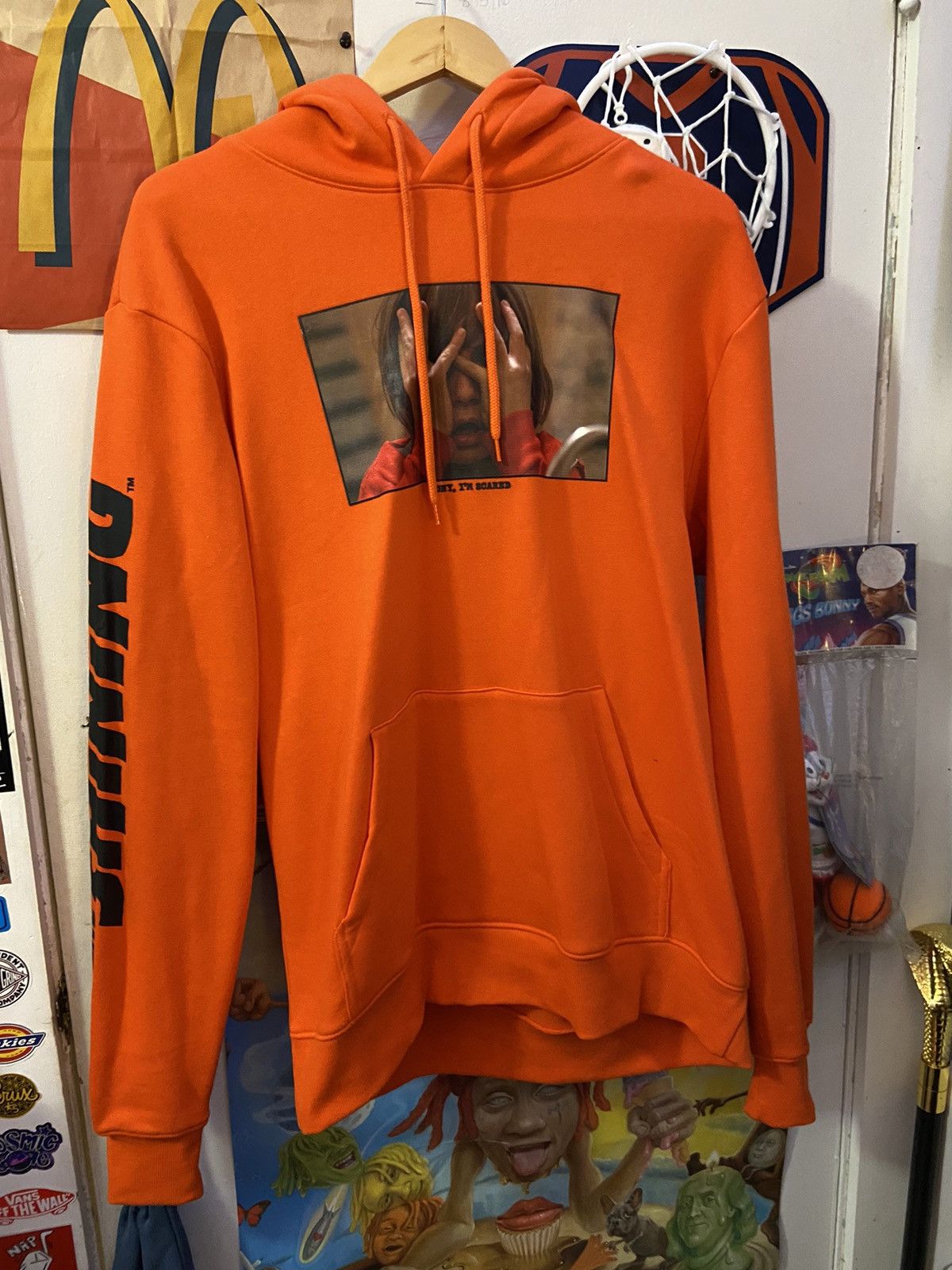 H M H M x The Shining Graphic Orange Hoodie Grailed