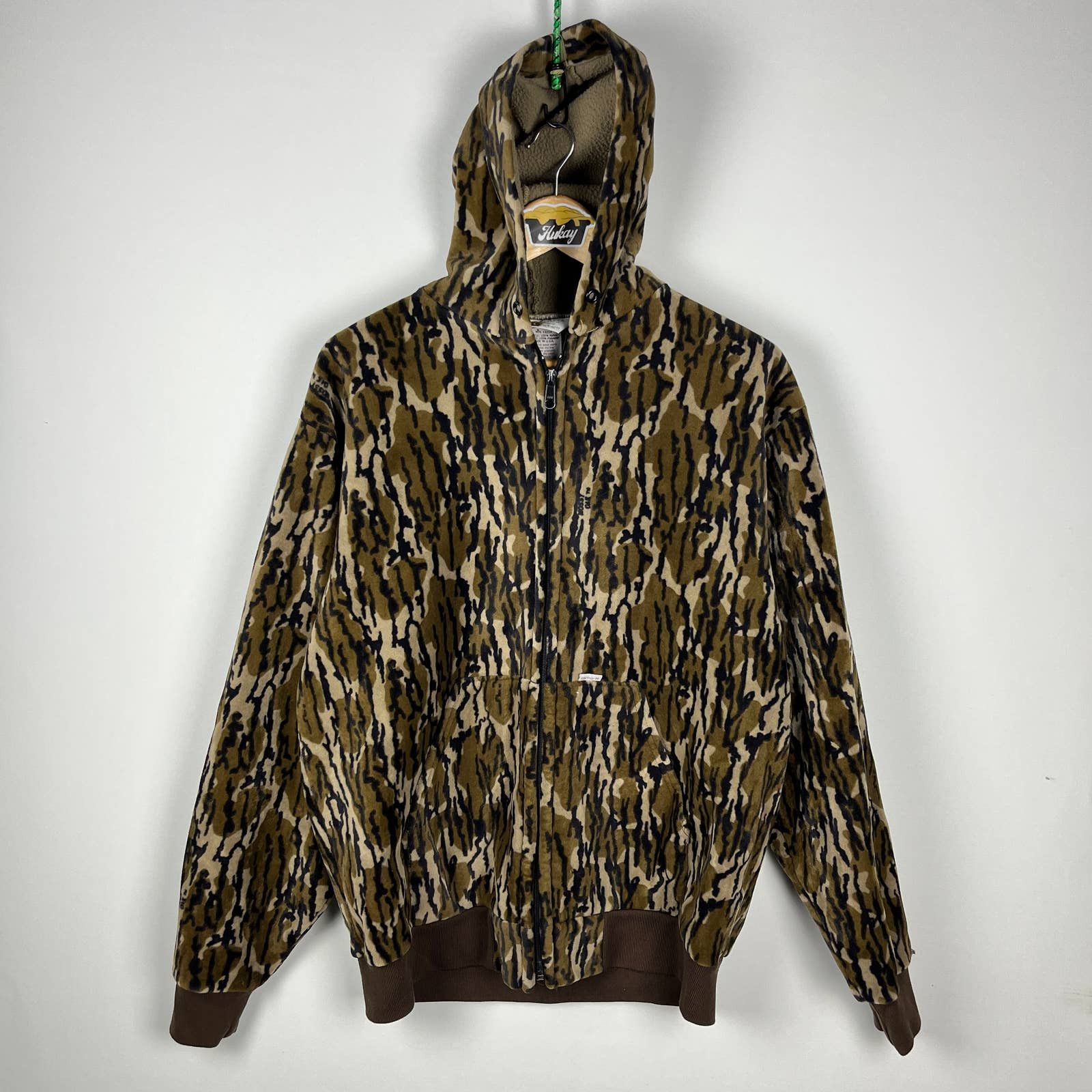 Carhartt Vintage 80s Carhartt Mossy Oak Zip up Hoodie XL Size US XL / EU 56 / 4 - 1 Thumbnail