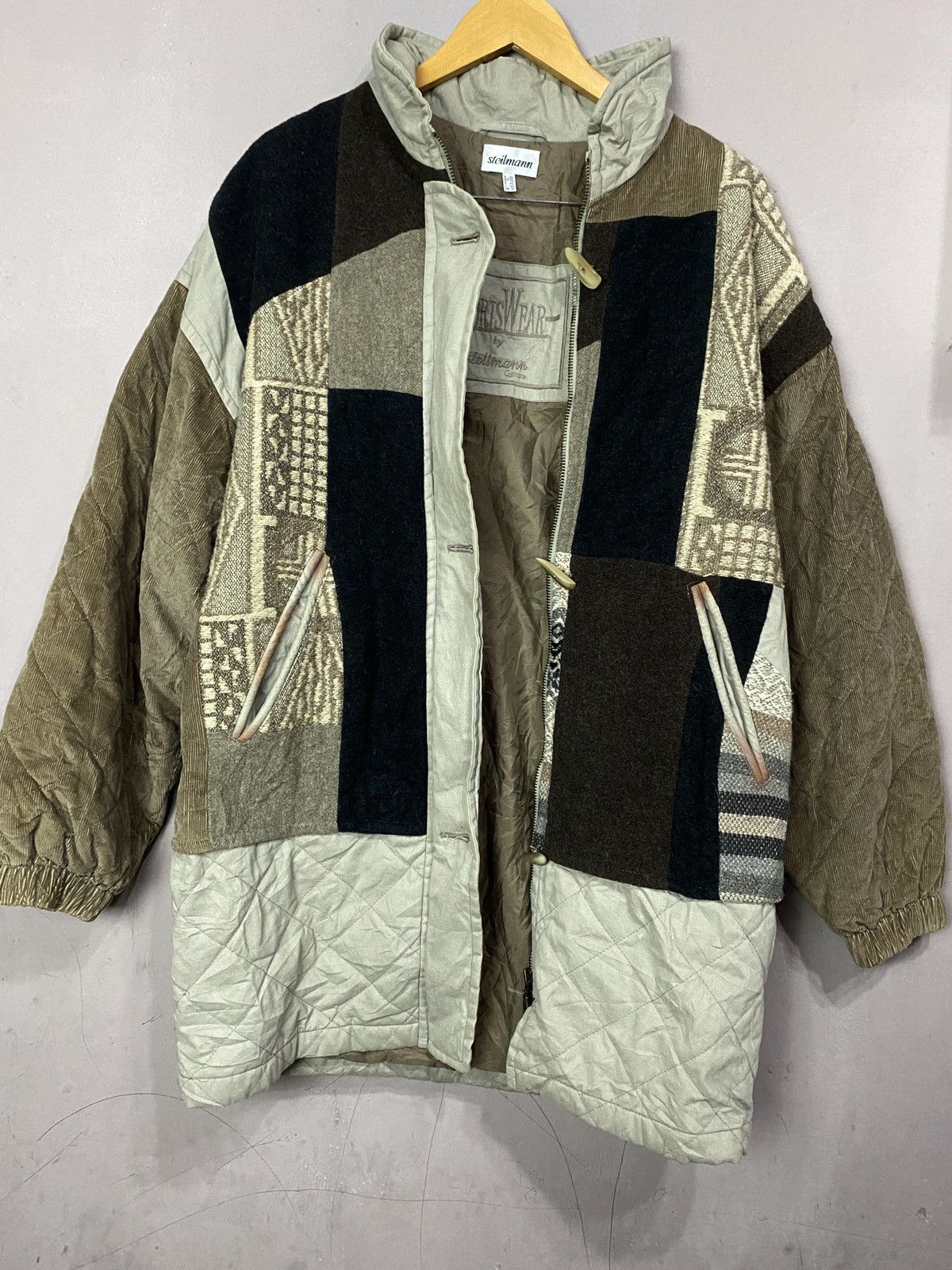 Vintage 💥RARE💥 Sportwear By Steilmann Abstract Zipper button jacket Size US L / EU 52-54 / 3 - 19 Thumbnail