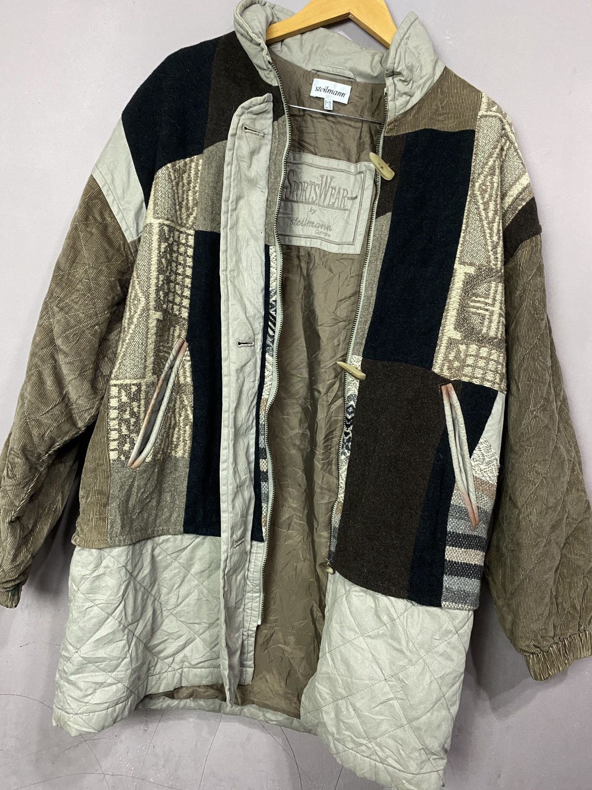 Vintage 💥RARE💥 Sportwear By Steilmann Abstract Zipper button jacket Size US L / EU 52-54 / 3 - 23 Thumbnail