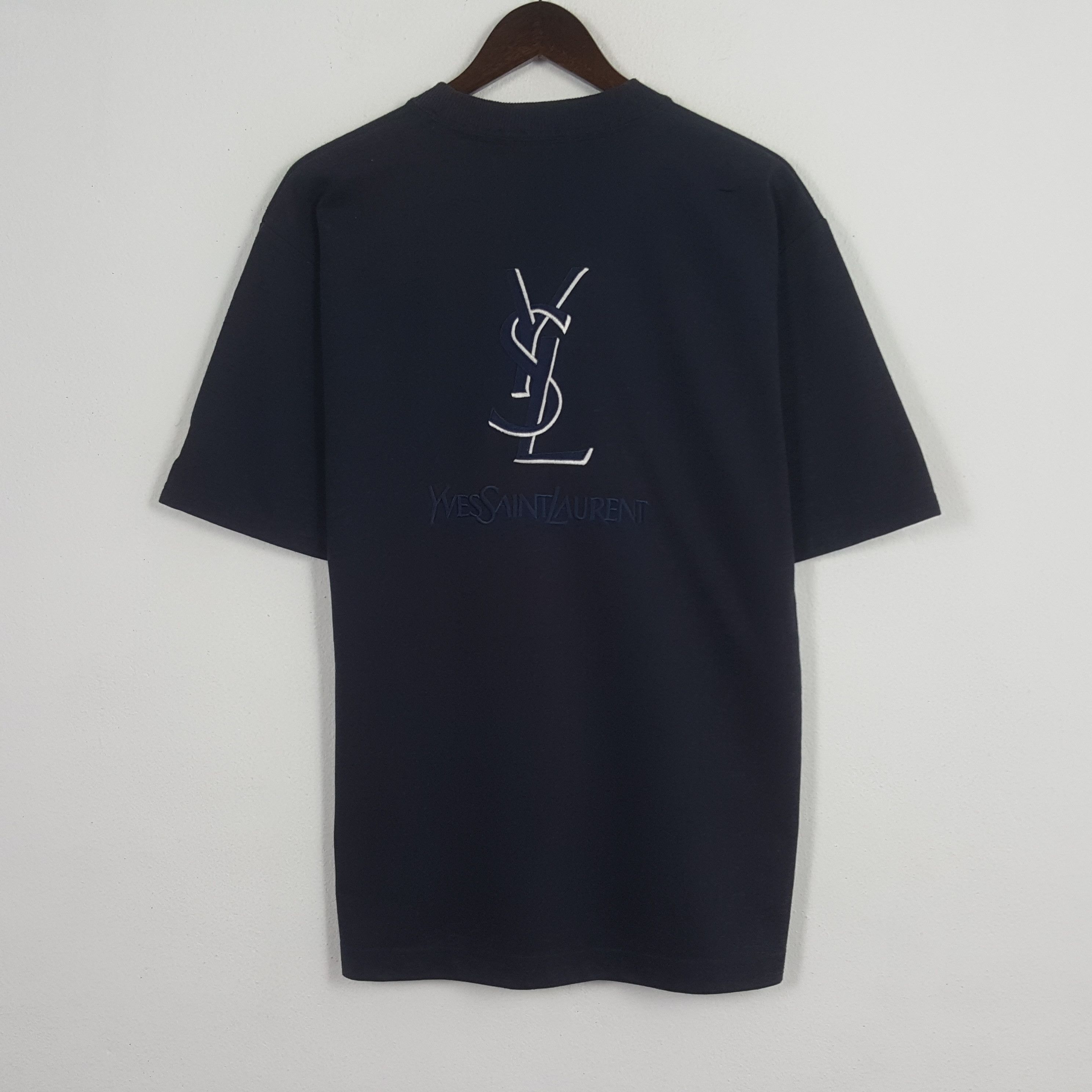 Vintage Vintage Yves Saint Laurent Tshirt Size US L / EU 52-54 / 3 - 1 Thumbnail