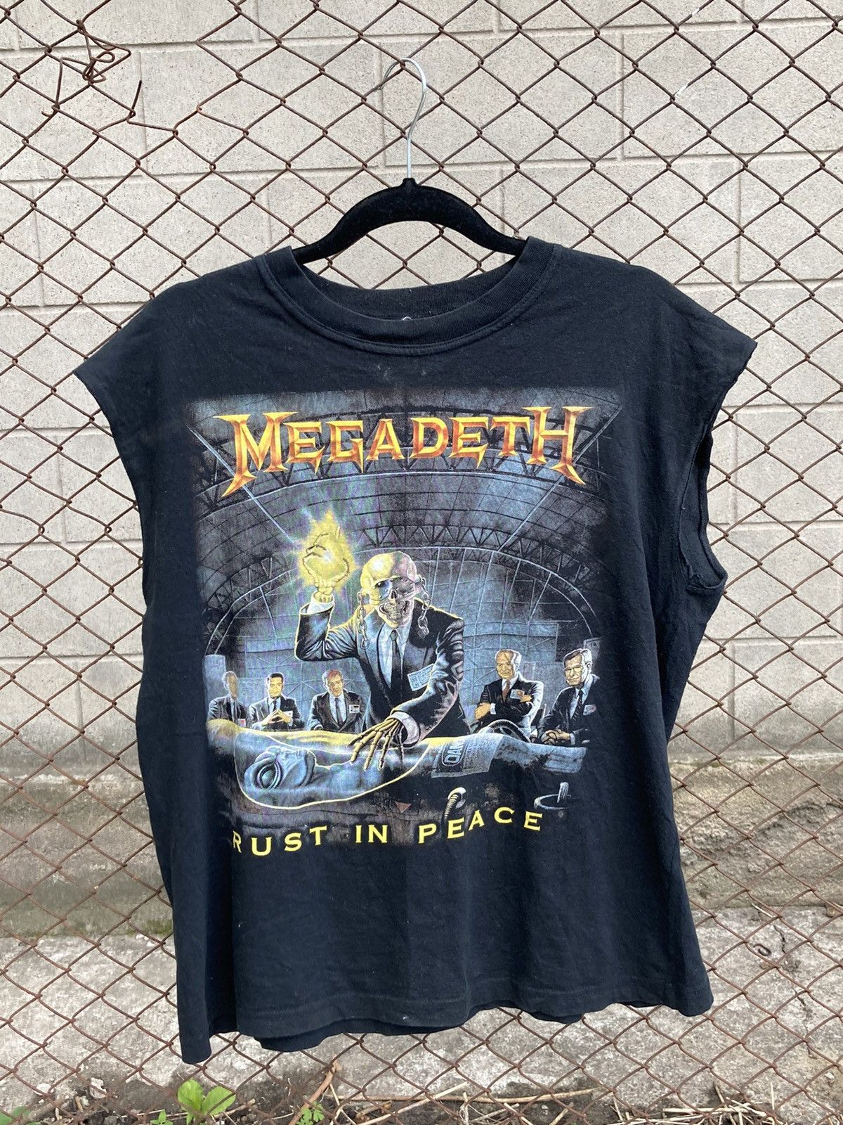 90’s vintage Megadeth rust in peace double logo shirt