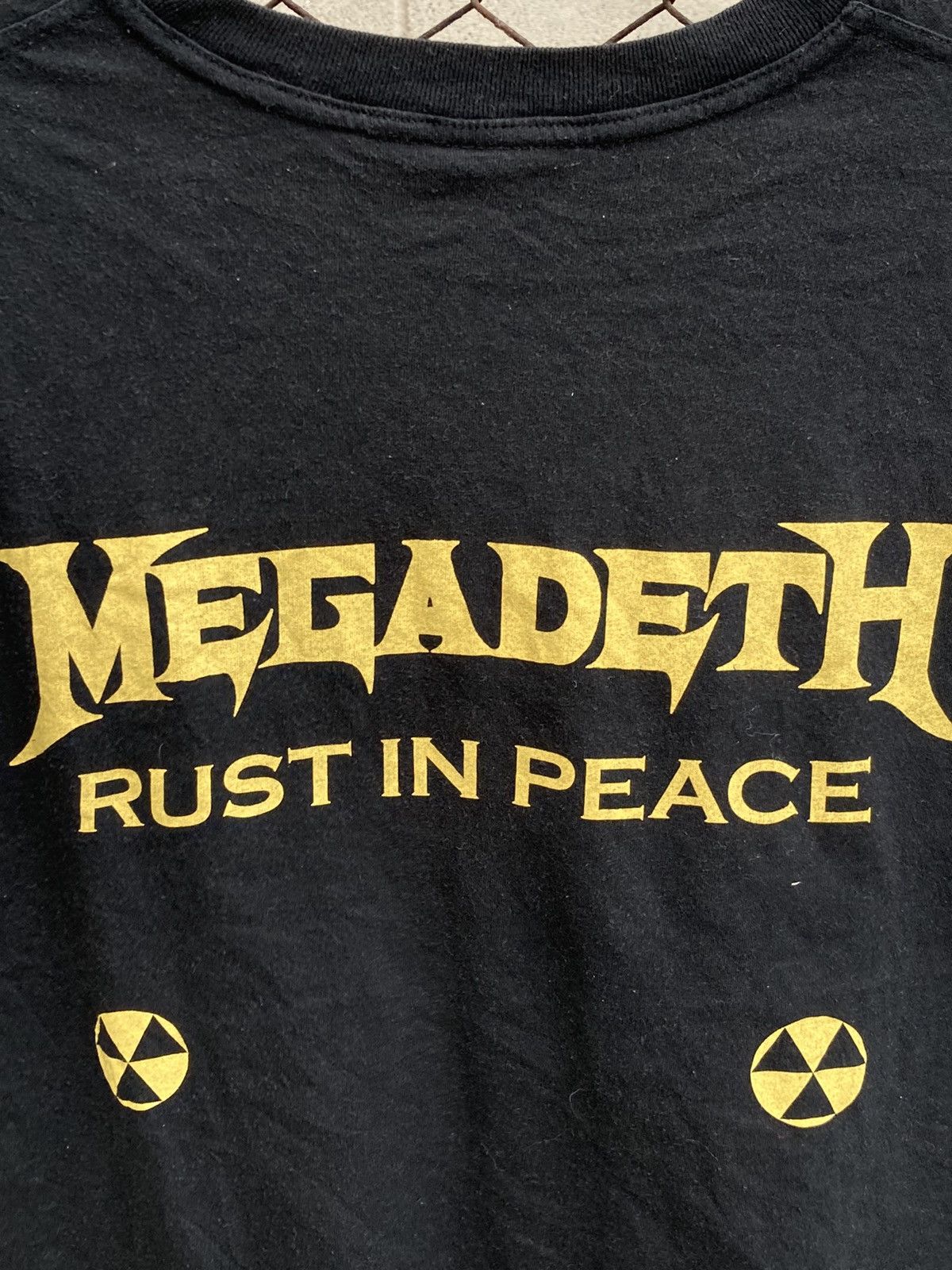 Band Tees × Megadeth × Vintage 90’s vintage Megadeth rust in peace double logo shirt Size US M / EU 48-50 / 2 - 7 Thumbnail
