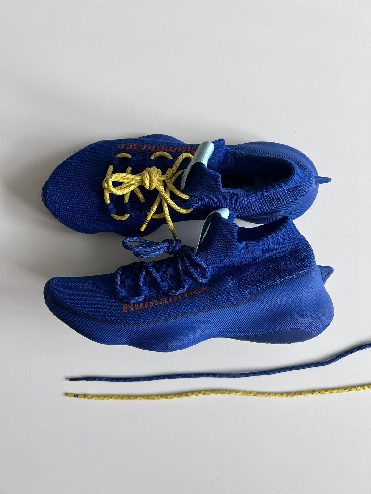 image of Adidas Humanrace Sichona — Pharrell Williams In Blue Sample Shoes, Men's (Size 8.5)