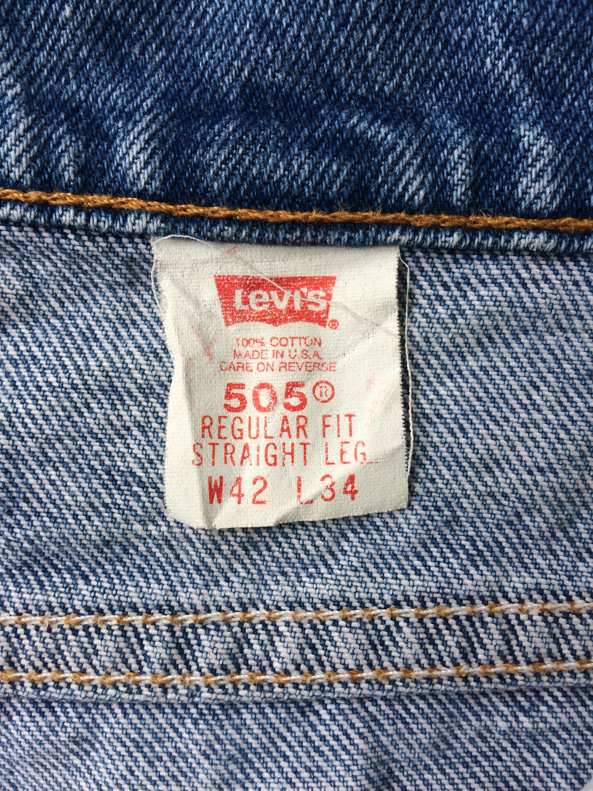 Levi's Vintage Distressed Levis 505 Jeans #B-472 Size US 41 - 11 Thumbnail