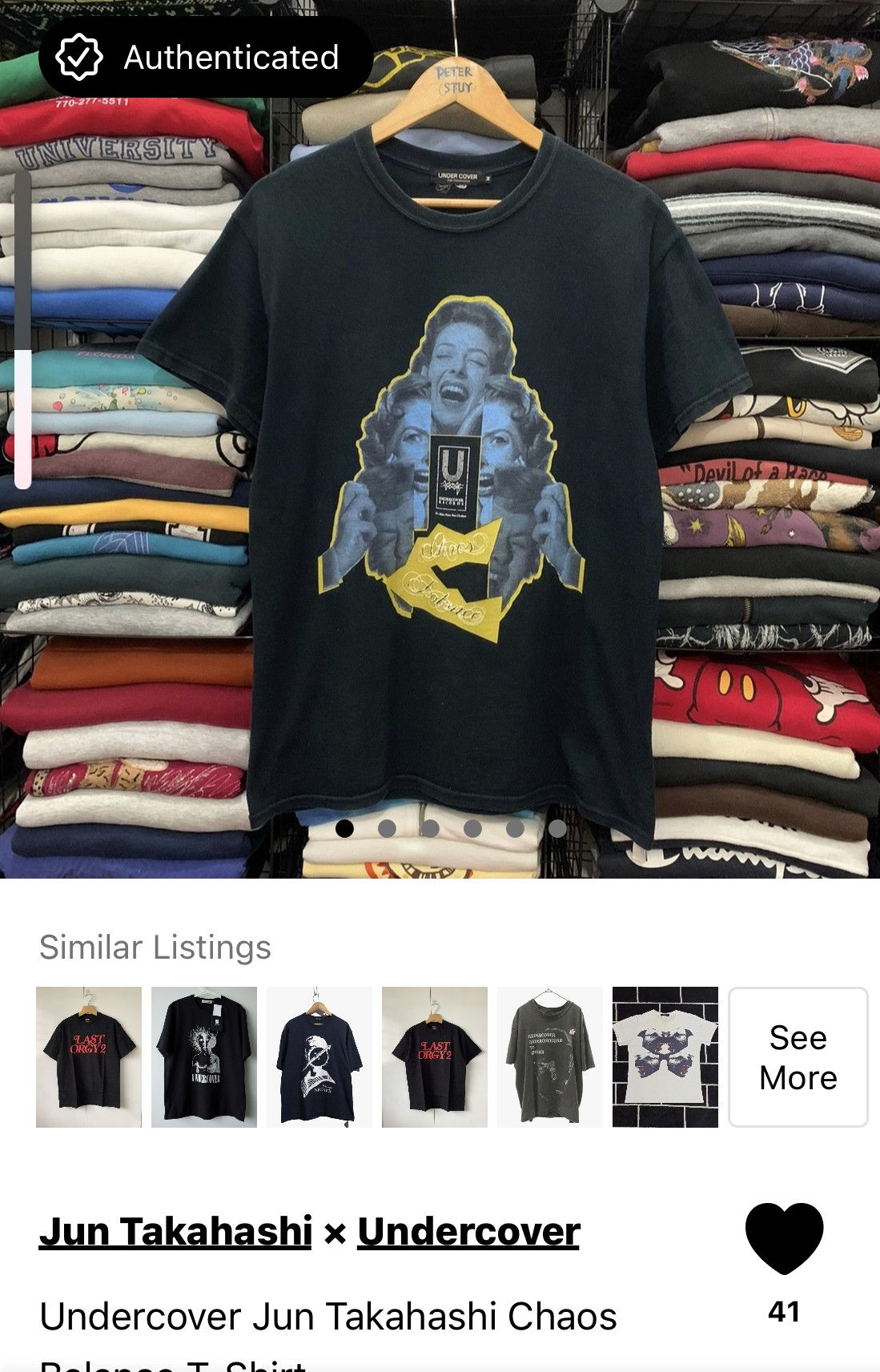 Undercover Undercover Jun Takahashi Chaos Balance T-Shirt Size US M / EU 48-50 / 2 - 7 Thumbnail