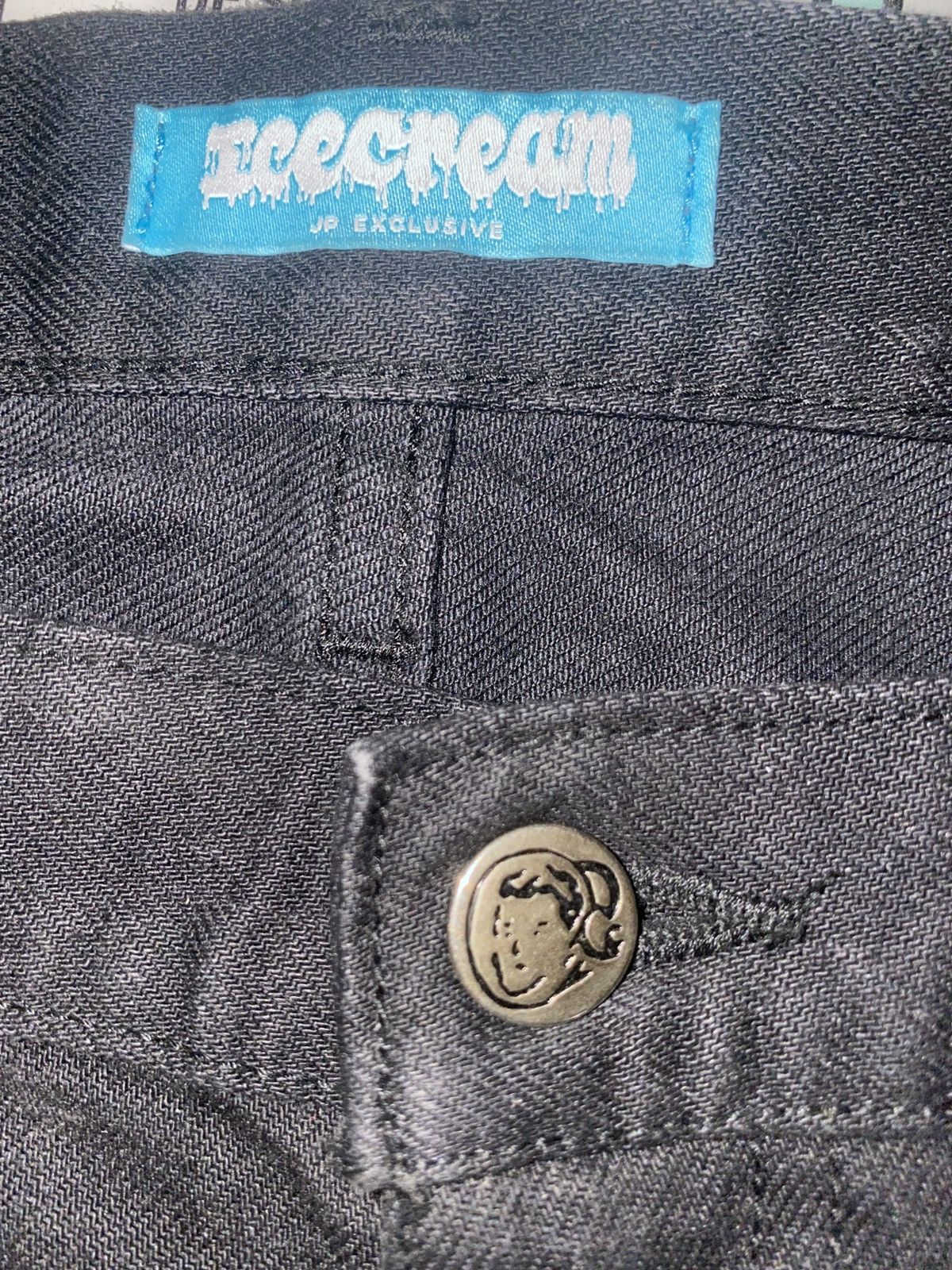 Billionaire Boys Club × Icecream RUNNING DOG DENIM - BLACK / L Icecream Japan Size US 34 / EU 50 - 4 Thumbnail