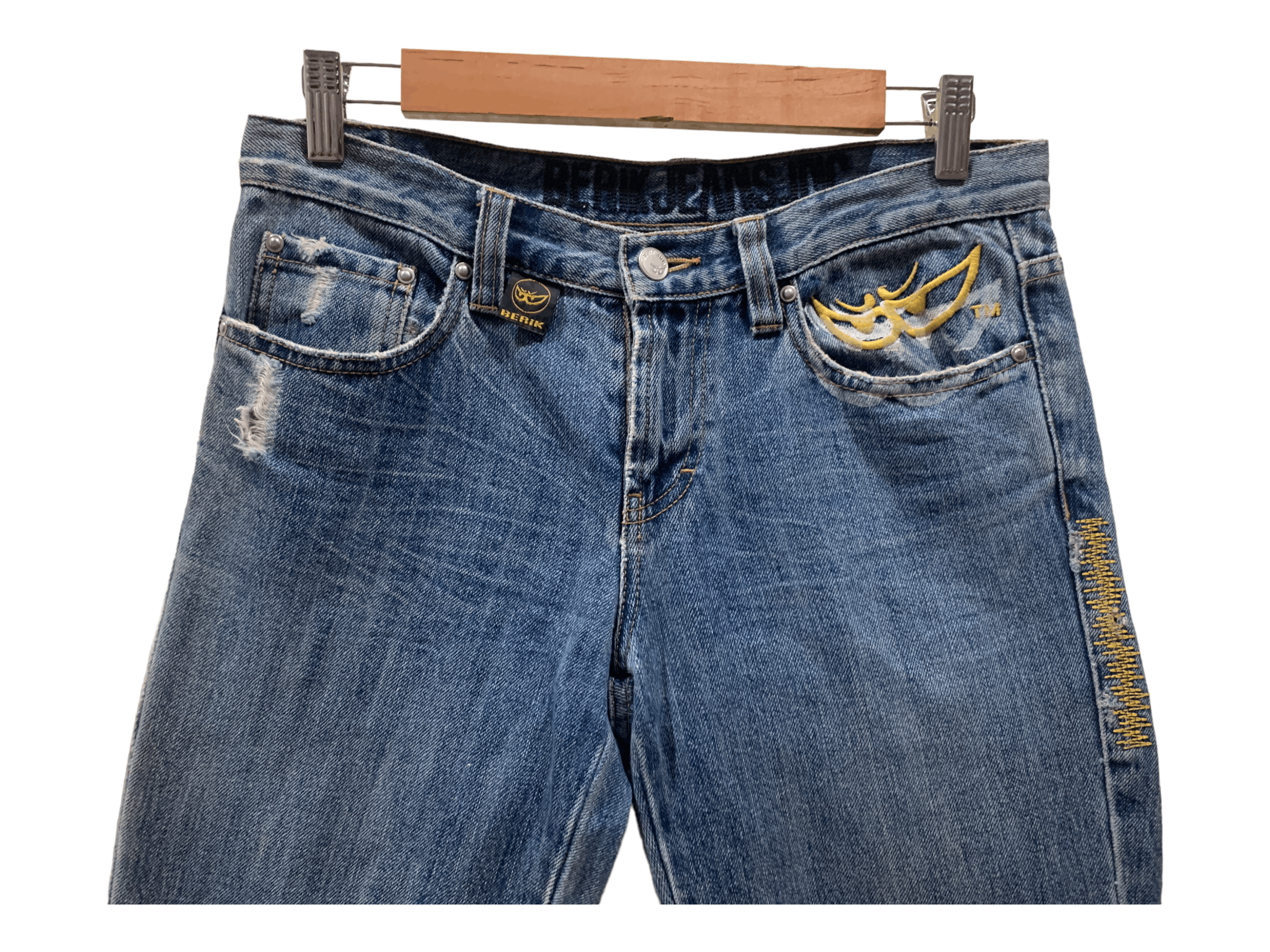 Japanese Brand Berik Jeans Distressed Jeans Size US 29 - 3 Thumbnail