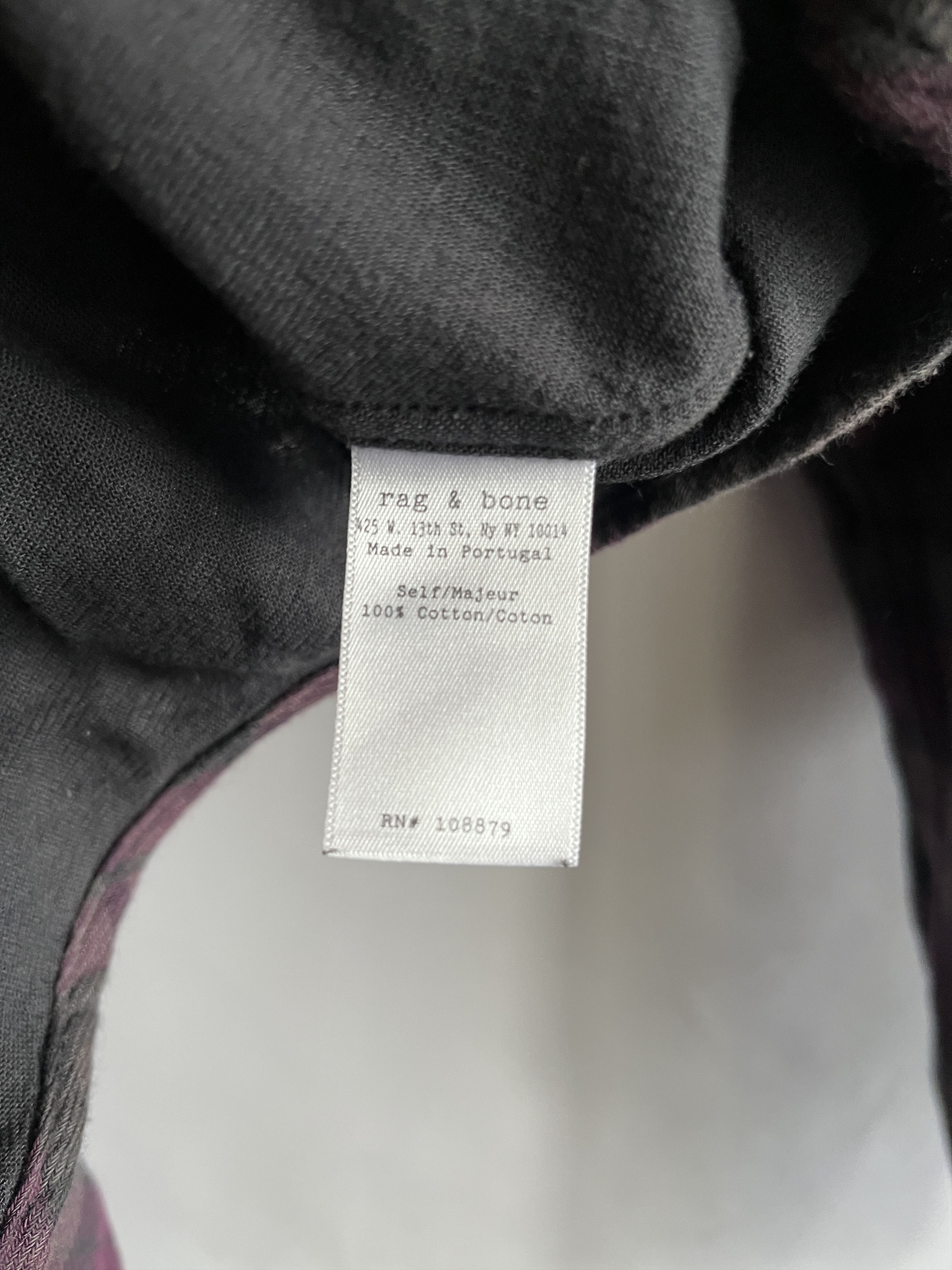 Rag & Bone Rag & Bone Purple & Grey Plaid Flannel S M L Size US S / EU 44-46 / 1 - 7 Thumbnail