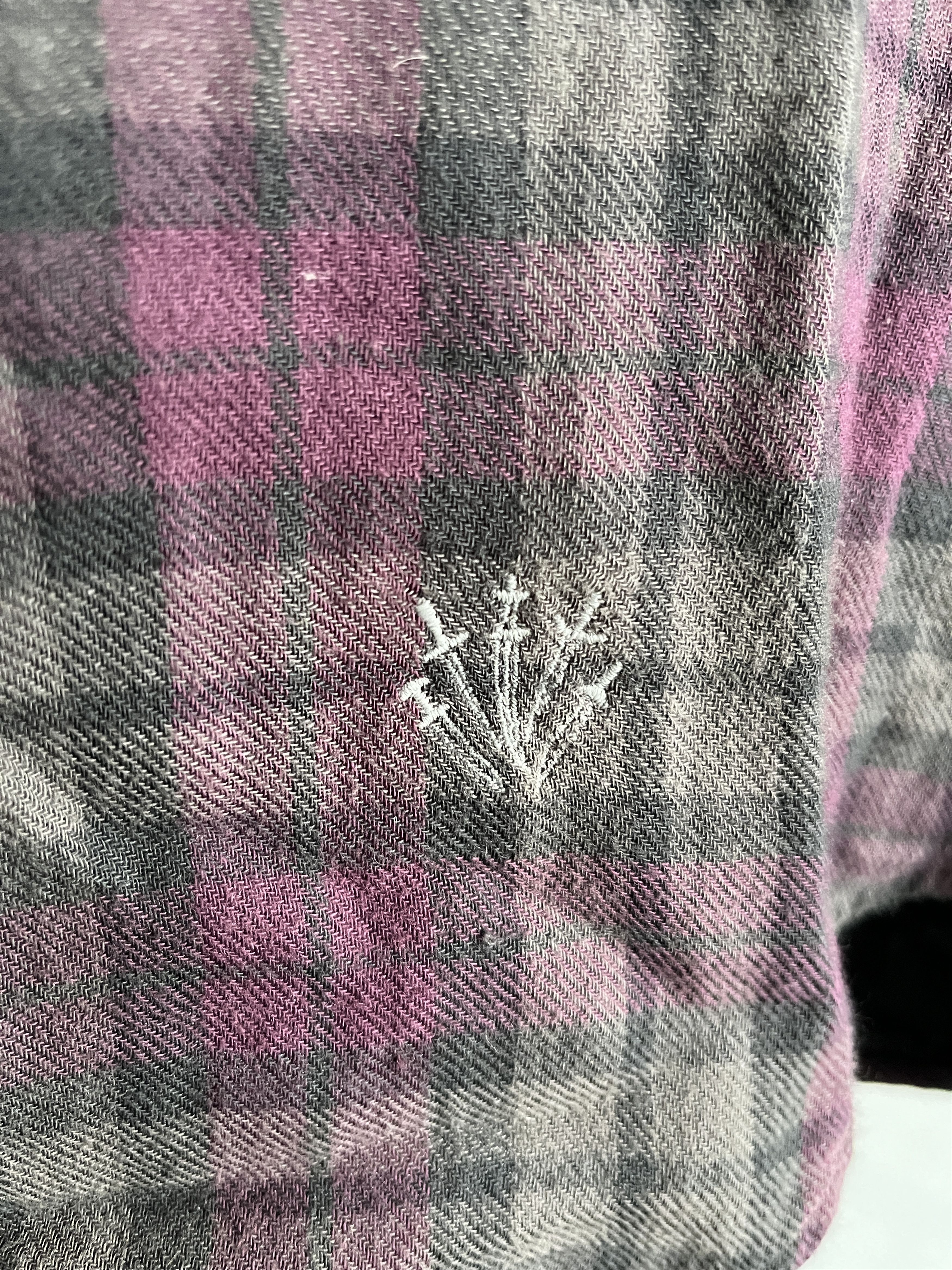Rag & Bone Rag & Bone Purple & Grey Plaid Flannel S M L Size US S / EU 44-46 / 1 - 6 Thumbnail