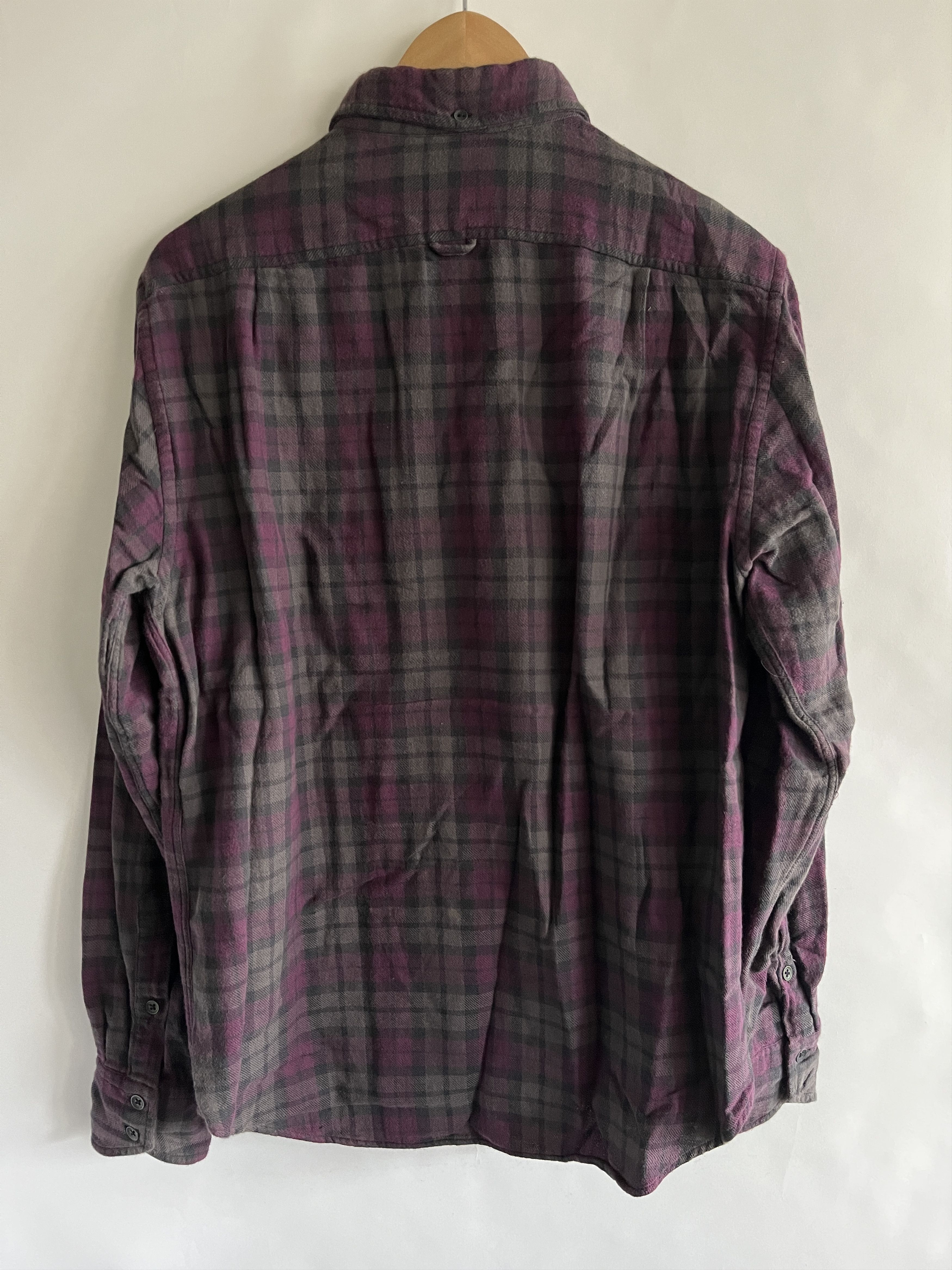 Rag & Bone Rag & Bone Purple & Grey Plaid Flannel S M L Size US S / EU 44-46 / 1 - 2 Thumbnail