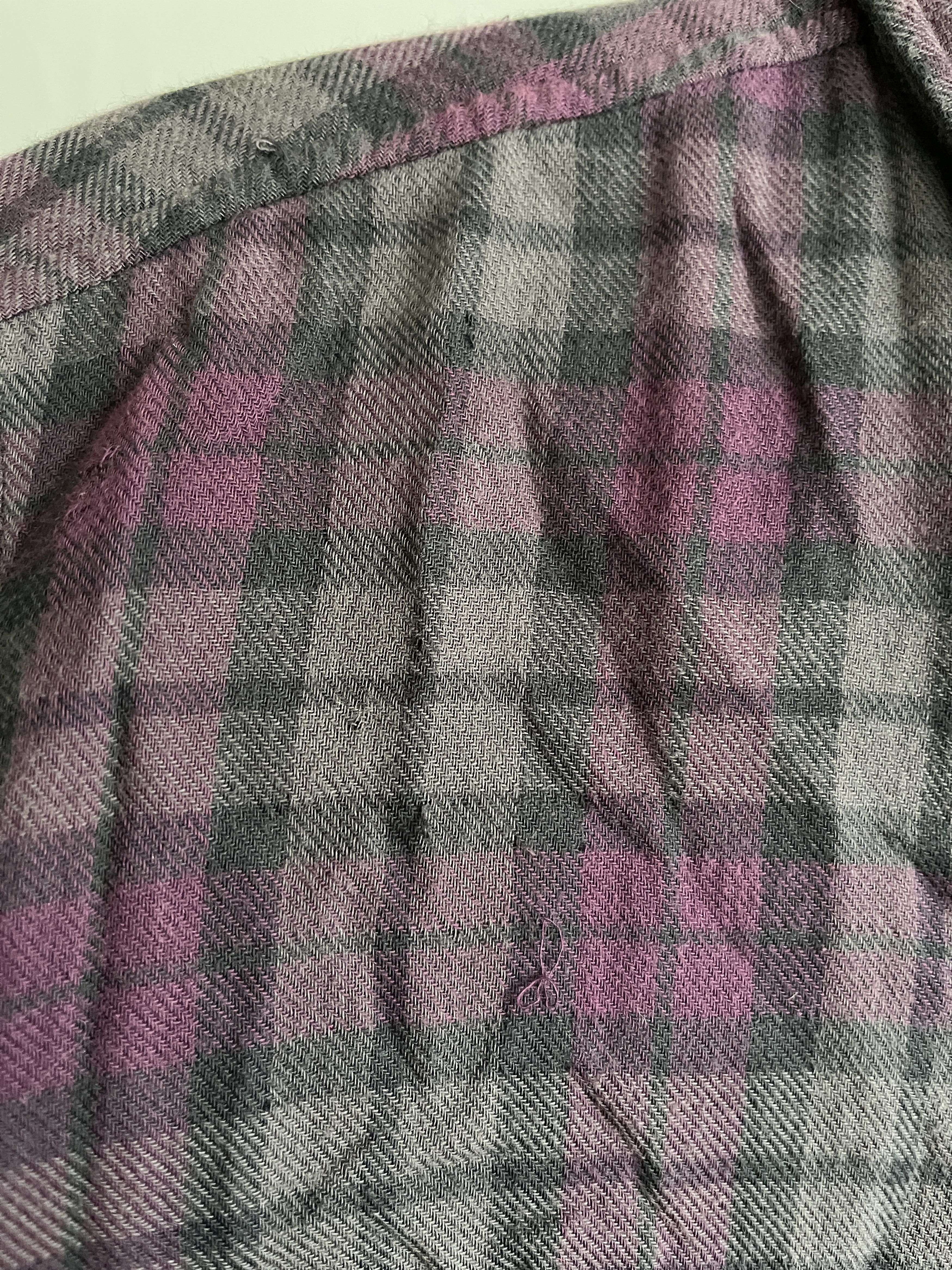 Rag & Bone Rag & Bone Purple & Grey Plaid Flannel S M L Size US S / EU 44-46 / 1 - 8 Thumbnail