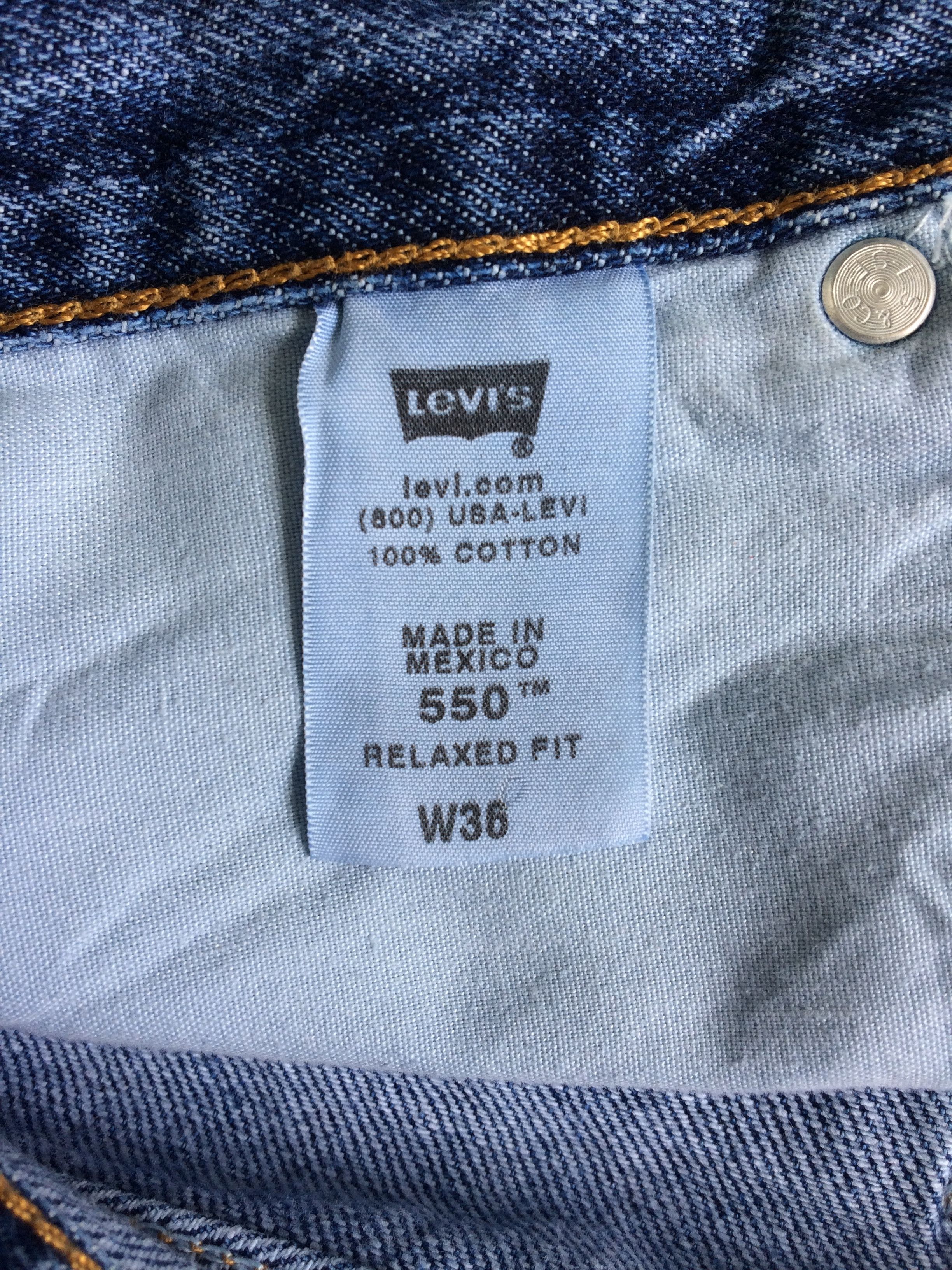 Levi's Levi's 550 Short Denim Jeans #B-037 Size US 36 / EU 52 - 10 Thumbnail
