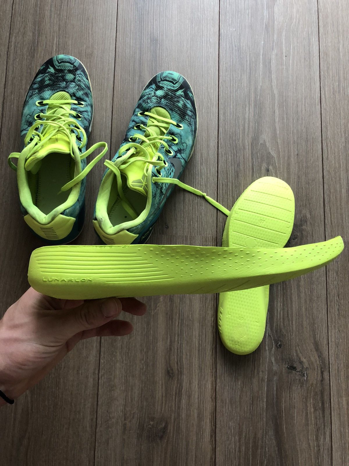 Nike × Vintage OG 2014 Nike Zoom Kobe IX EM (9) easter 🐣 Size US 12.5 / EU 45-46 - 11 Thumbnail