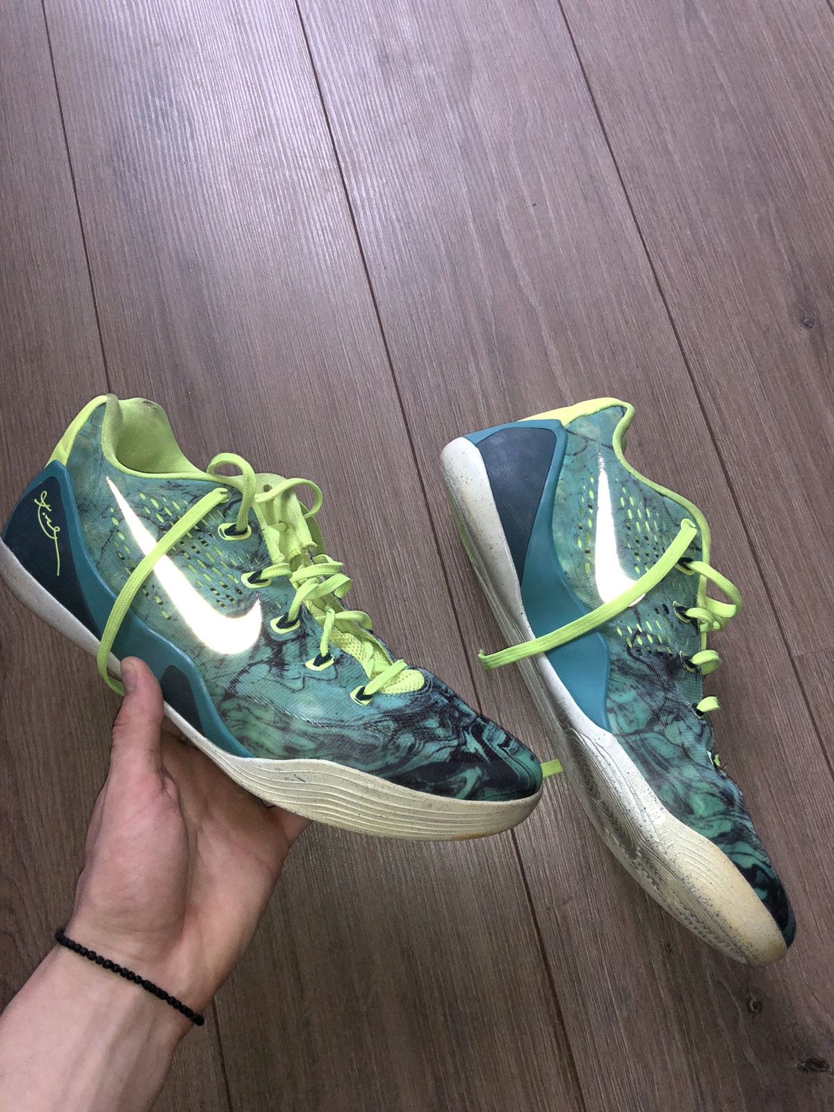 Nike × Vintage OG 2014 Nike Zoom Kobe IX EM (9) easter 🐣 Size US 12.5 / EU 45-46 - 4 Thumbnail