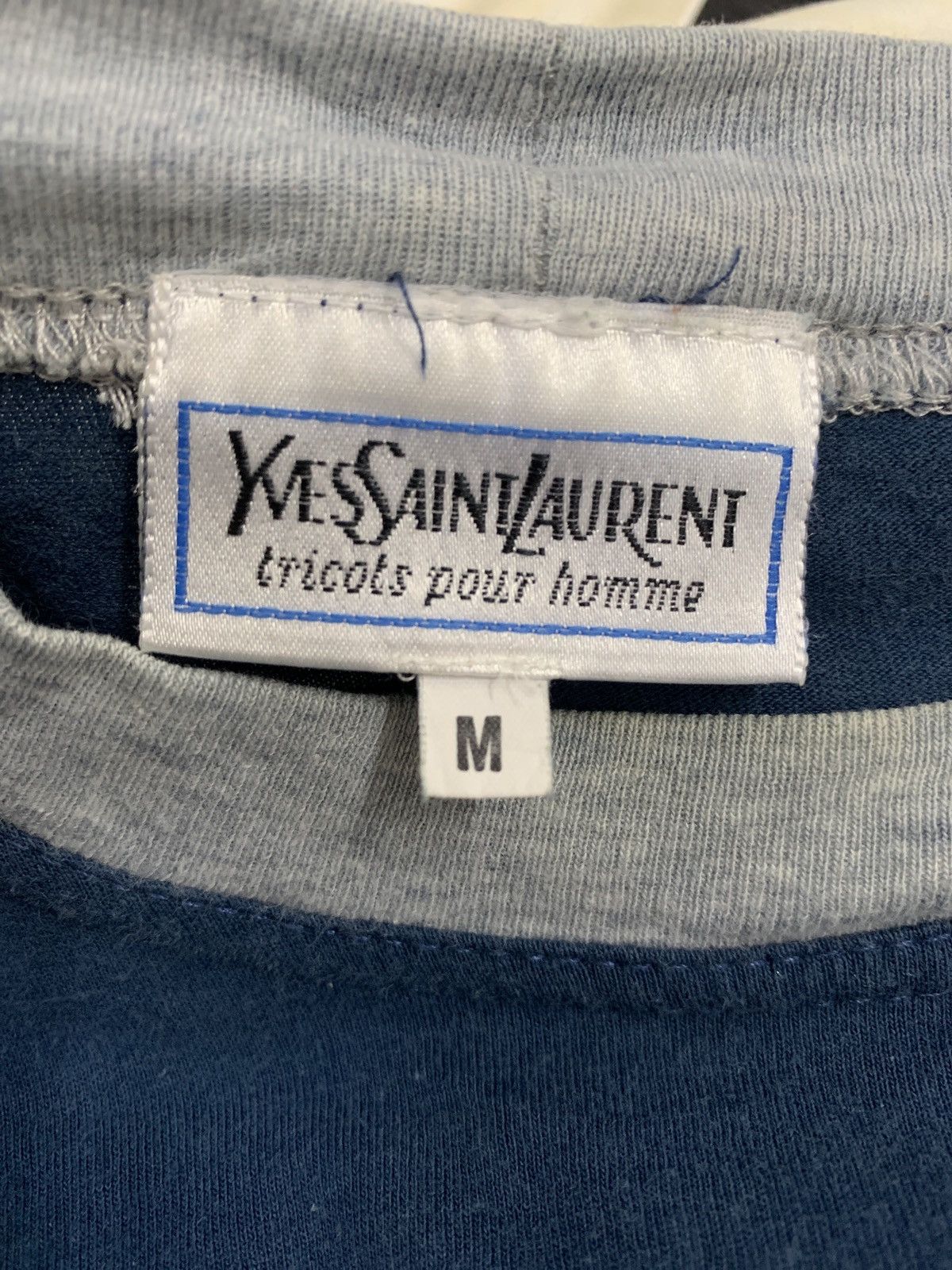 Vintage × Yves Saint Laurent Vintage YSL Big Logo Tshirt Size US M / EU 48-50 / 2 - 7 Thumbnail