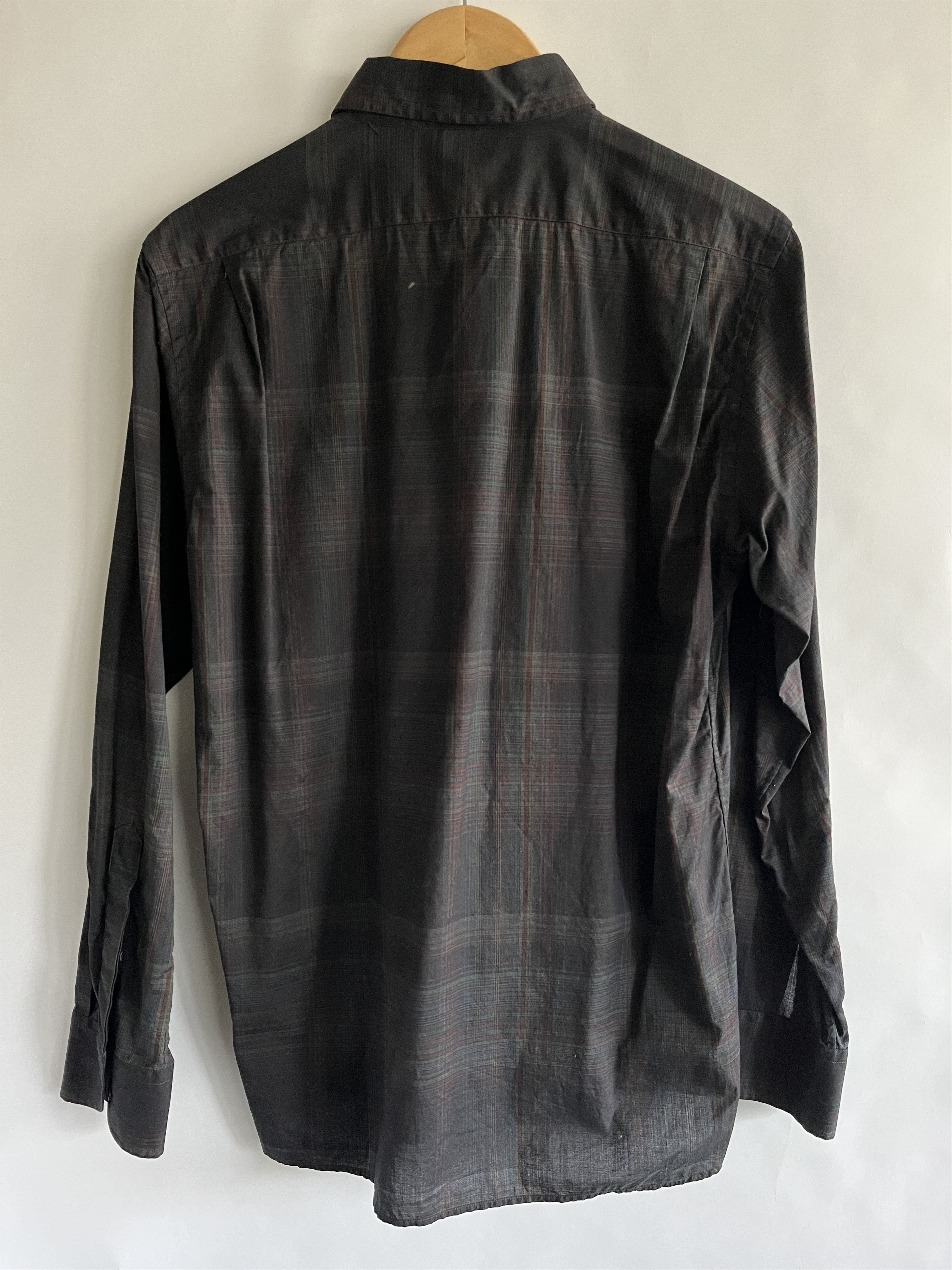 Adam Kimmel Adam Kimmel black striped plaid dress shirt Size US M / EU 48-50 / 2 - 3 Thumbnail