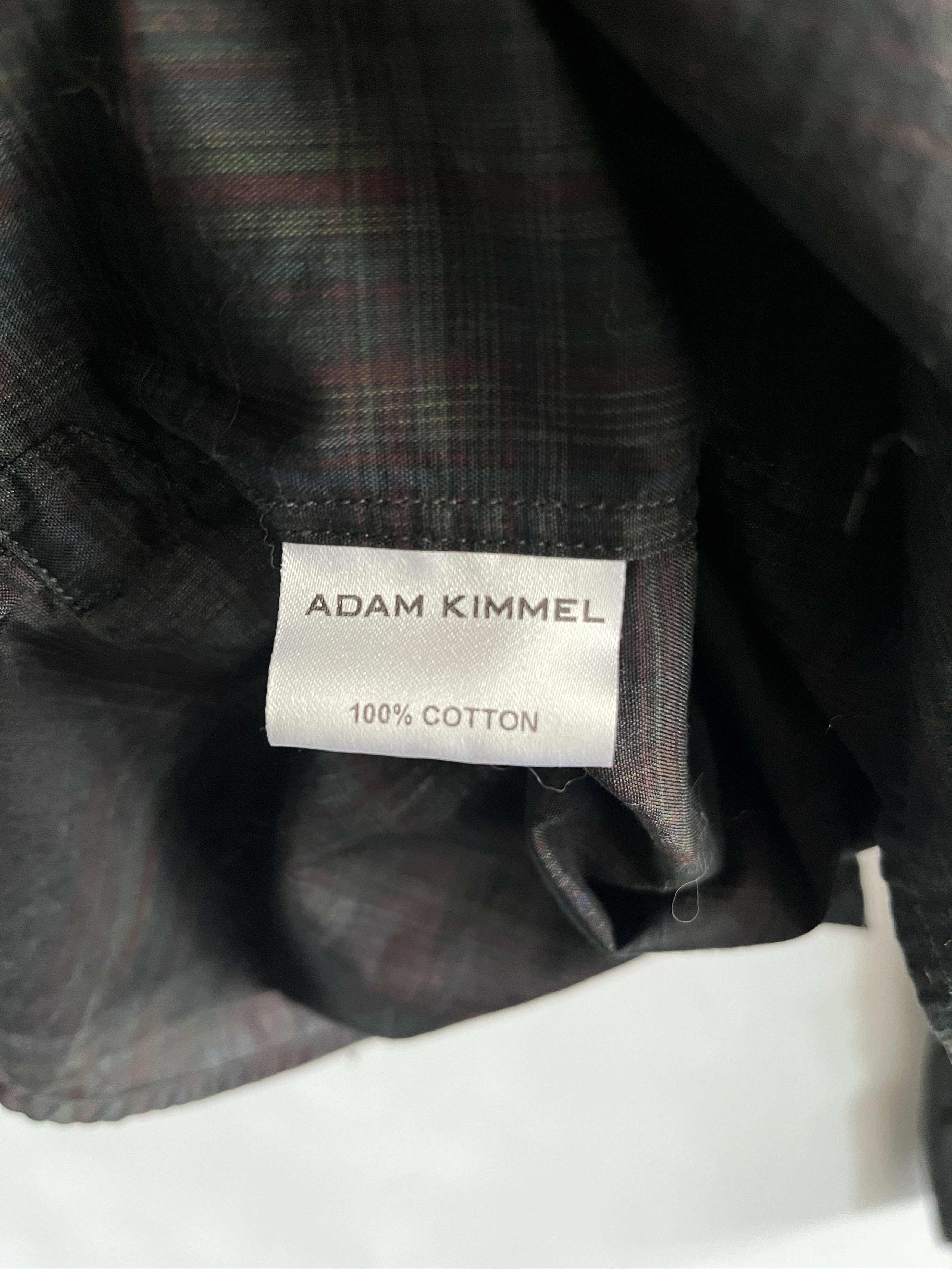 Adam Kimmel Adam Kimmel black striped plaid dress shirt Size US M / EU 48-50 / 2 - 5 Thumbnail