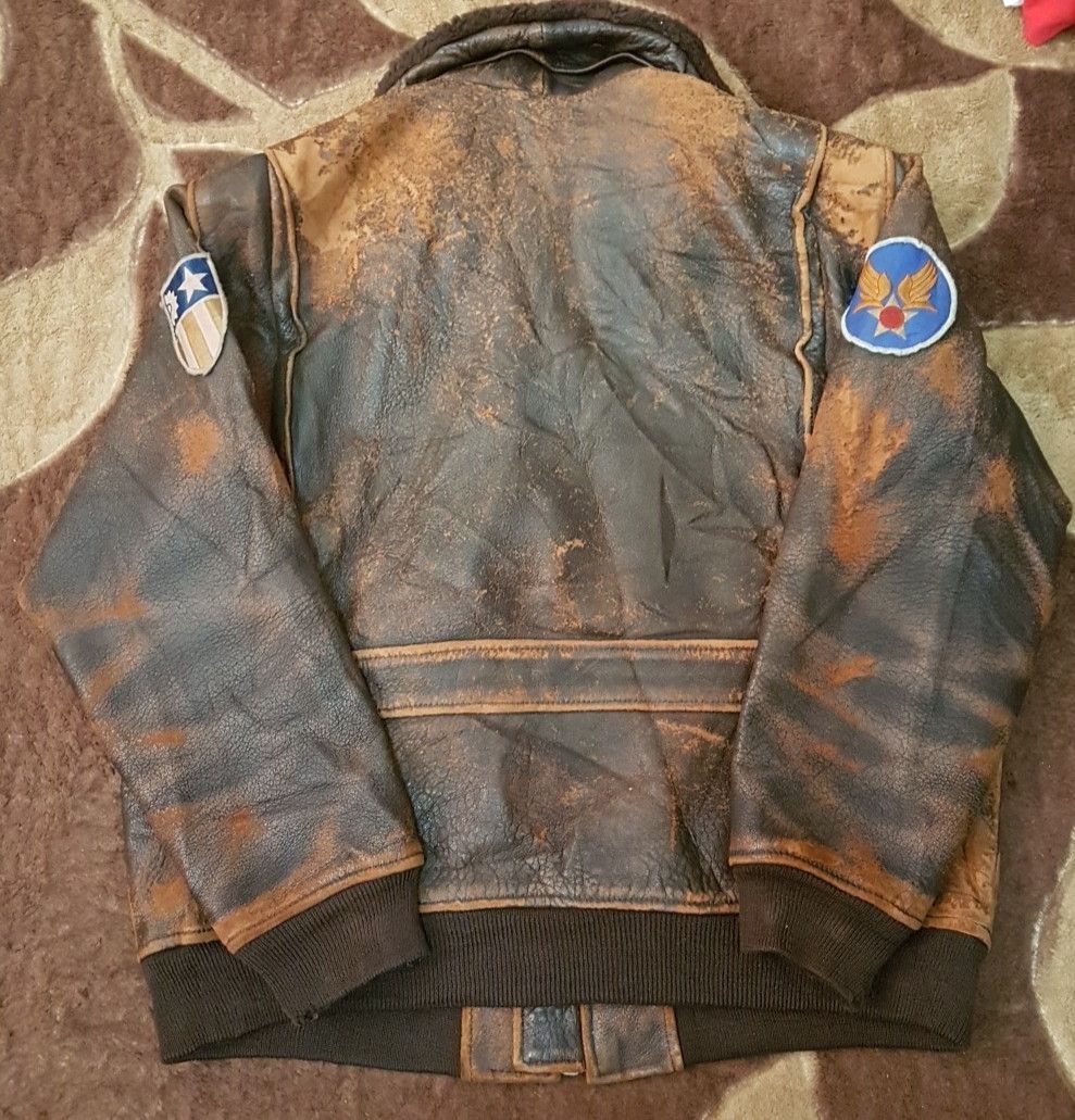 Avirex Vintage Avirex Us Air Force Flight Leather Jacket Size US XL / EU 56 / 4 - 2 Thumbnail