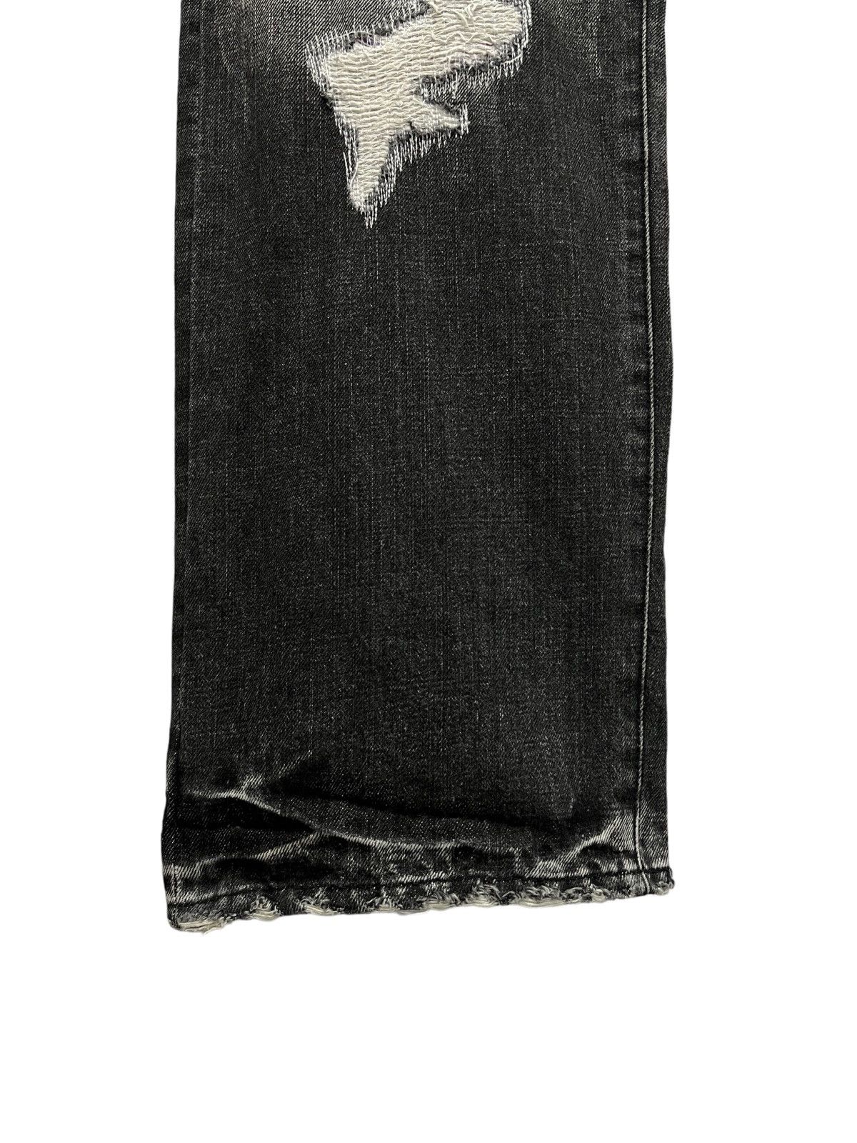ANDSUNS 💥ANDSUNS TOKYOISM Baggy Art Distressed Denim Made in JAPAN Size US 35 - 8 Thumbnail