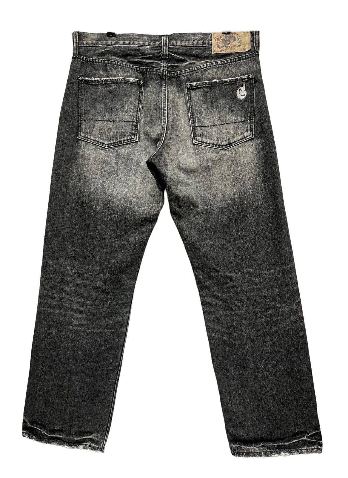 ANDSUNS 💥ANDSUNS TOKYOISM Baggy Art Distressed Denim Made in JAPAN Size US 35 - 10 Thumbnail